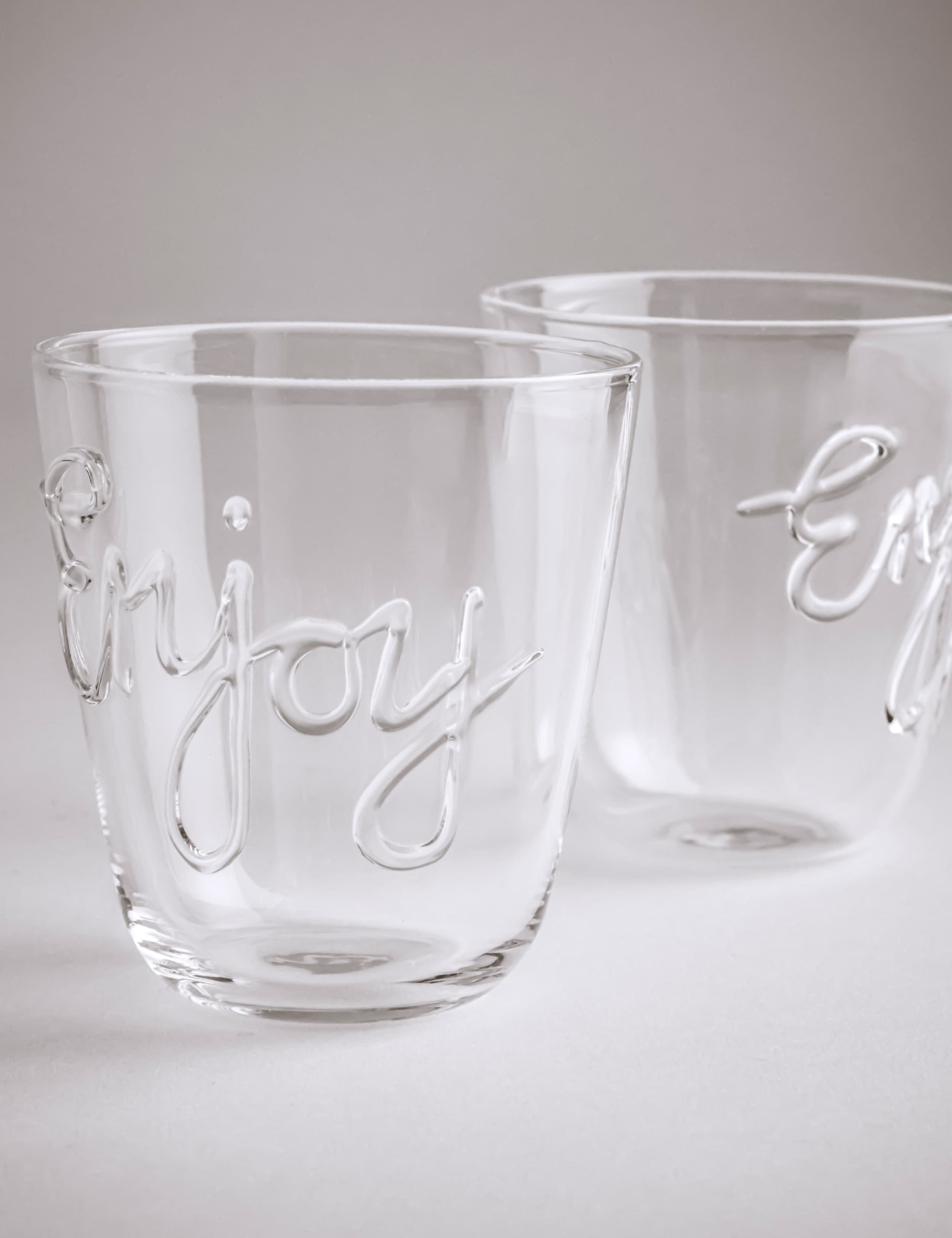 Set of 2 Enjoy Slogan Tumblers 4 of 4