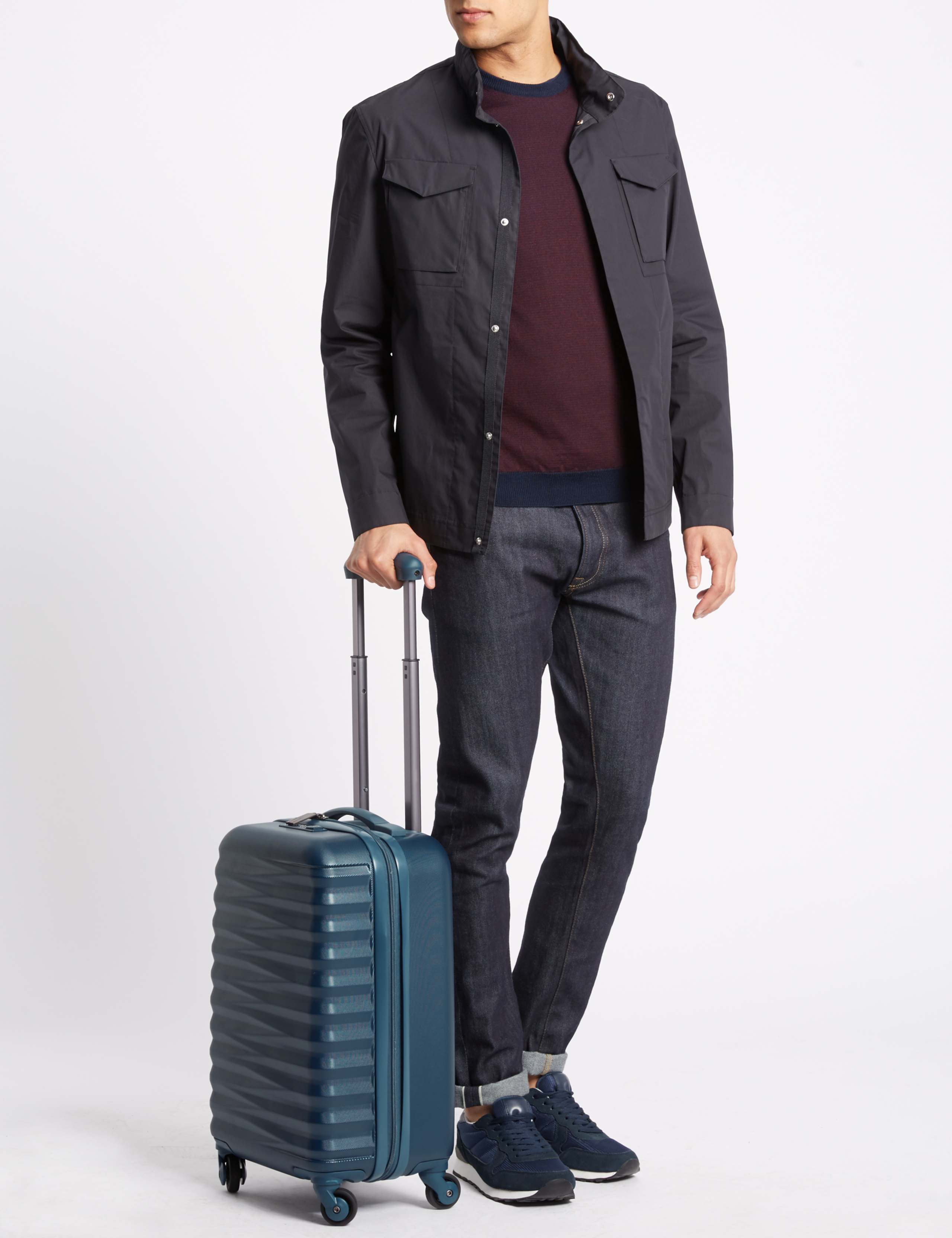 Cabin 4 Wheel Essential Hard Suitcase with Security Zip 6 of 7