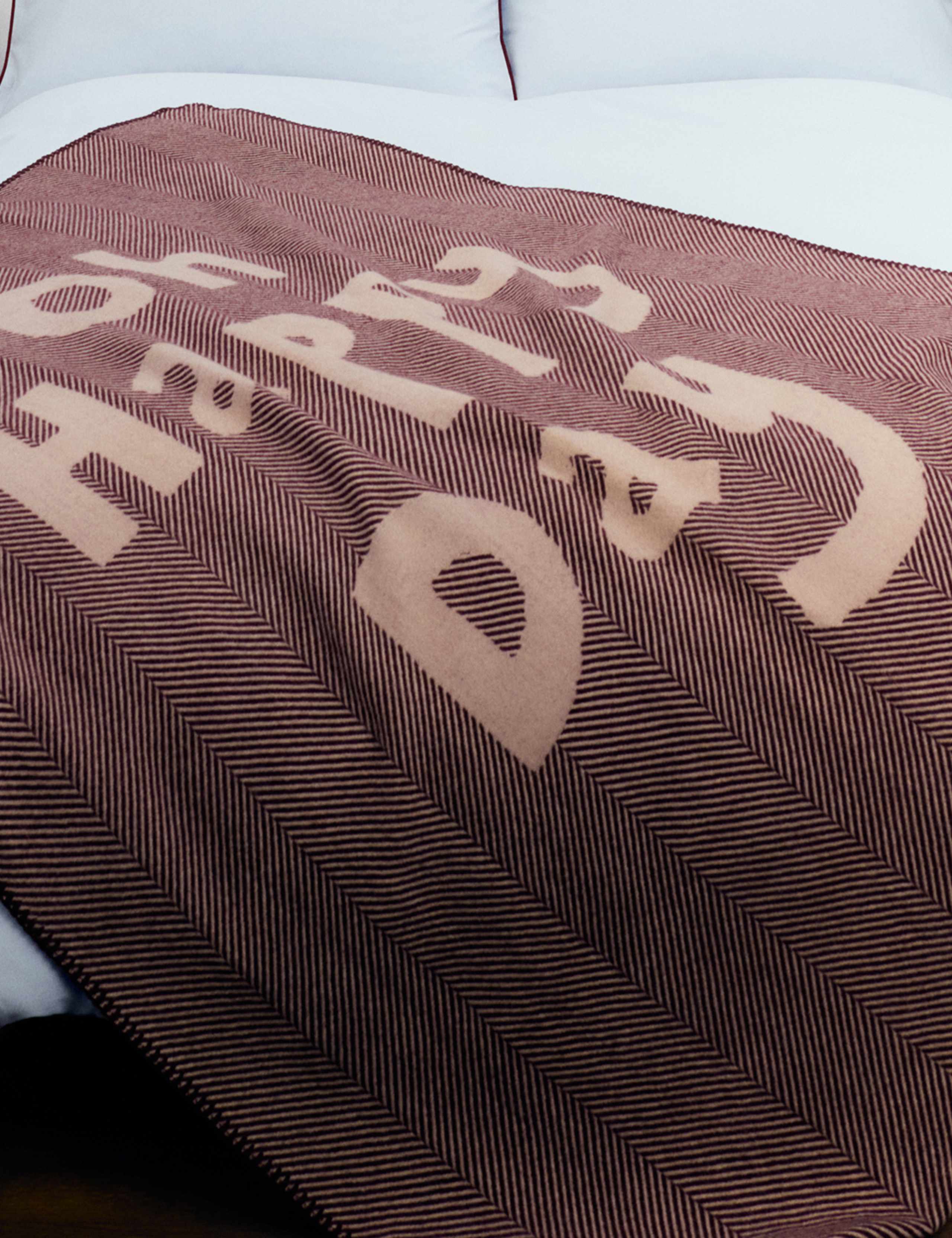 Pure Wool Oh Happy Day Slogan Throw 2 of 6