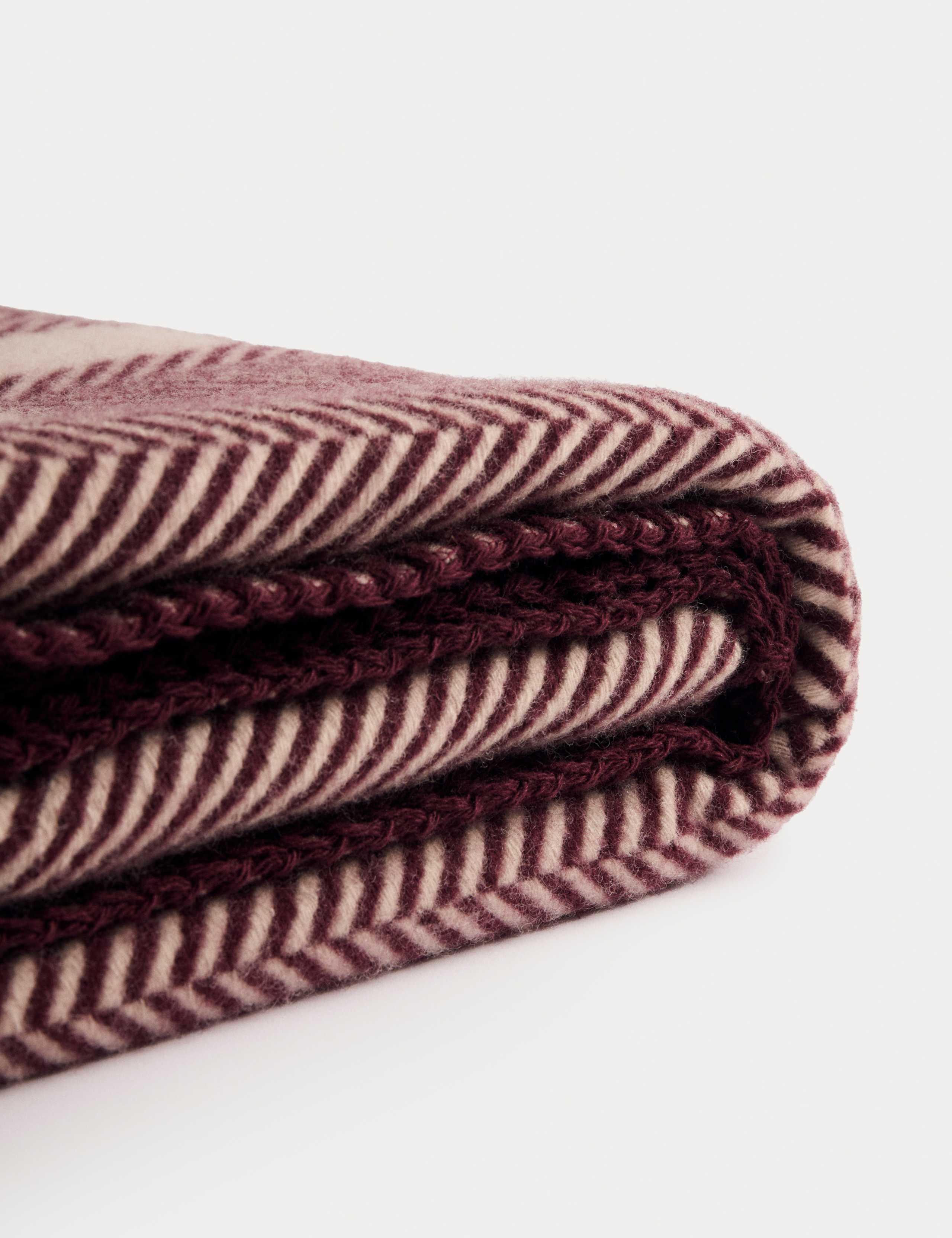 Pure Wool Oh Happy Day Slogan Throw 4 of 6