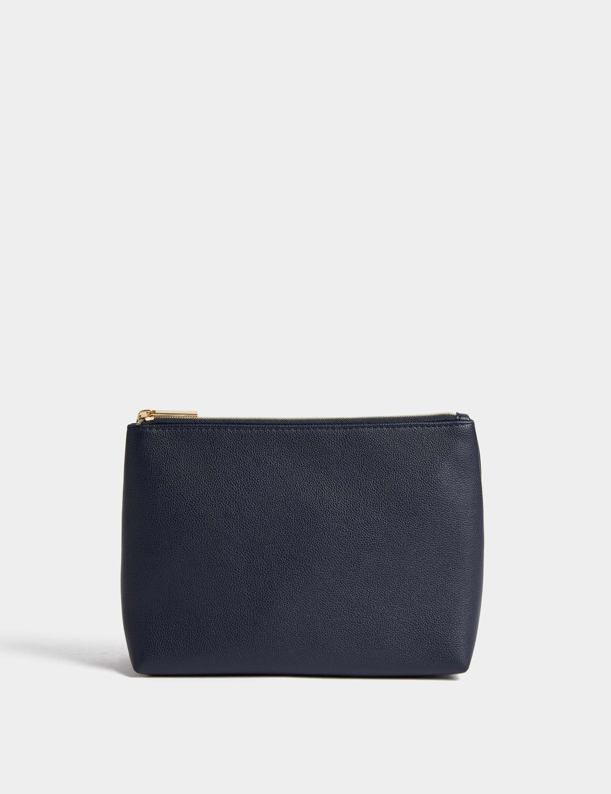 Faux Leather Wash Bag 1 of 3