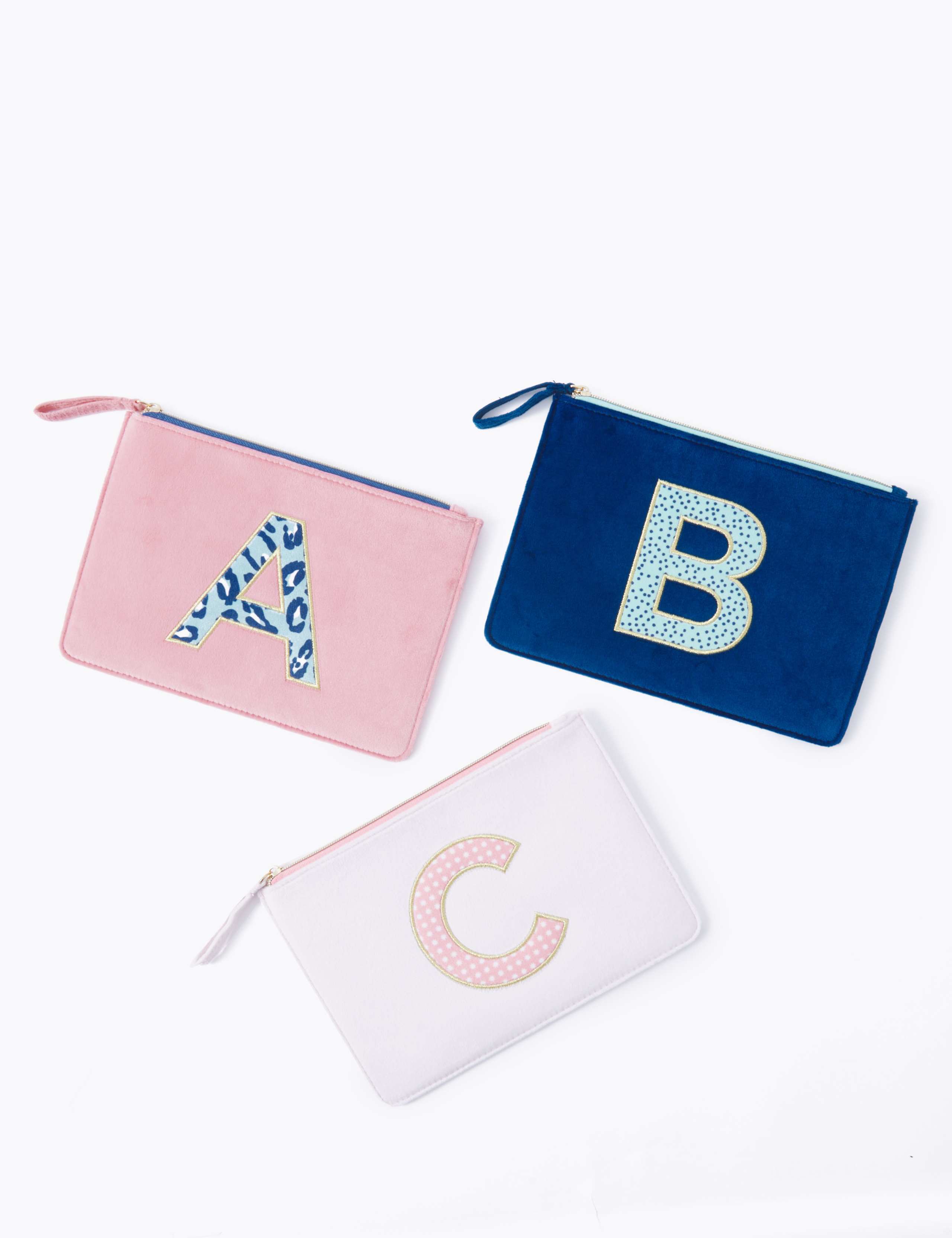 Alphabet Velvet Make-Up Pouch 6 of 6