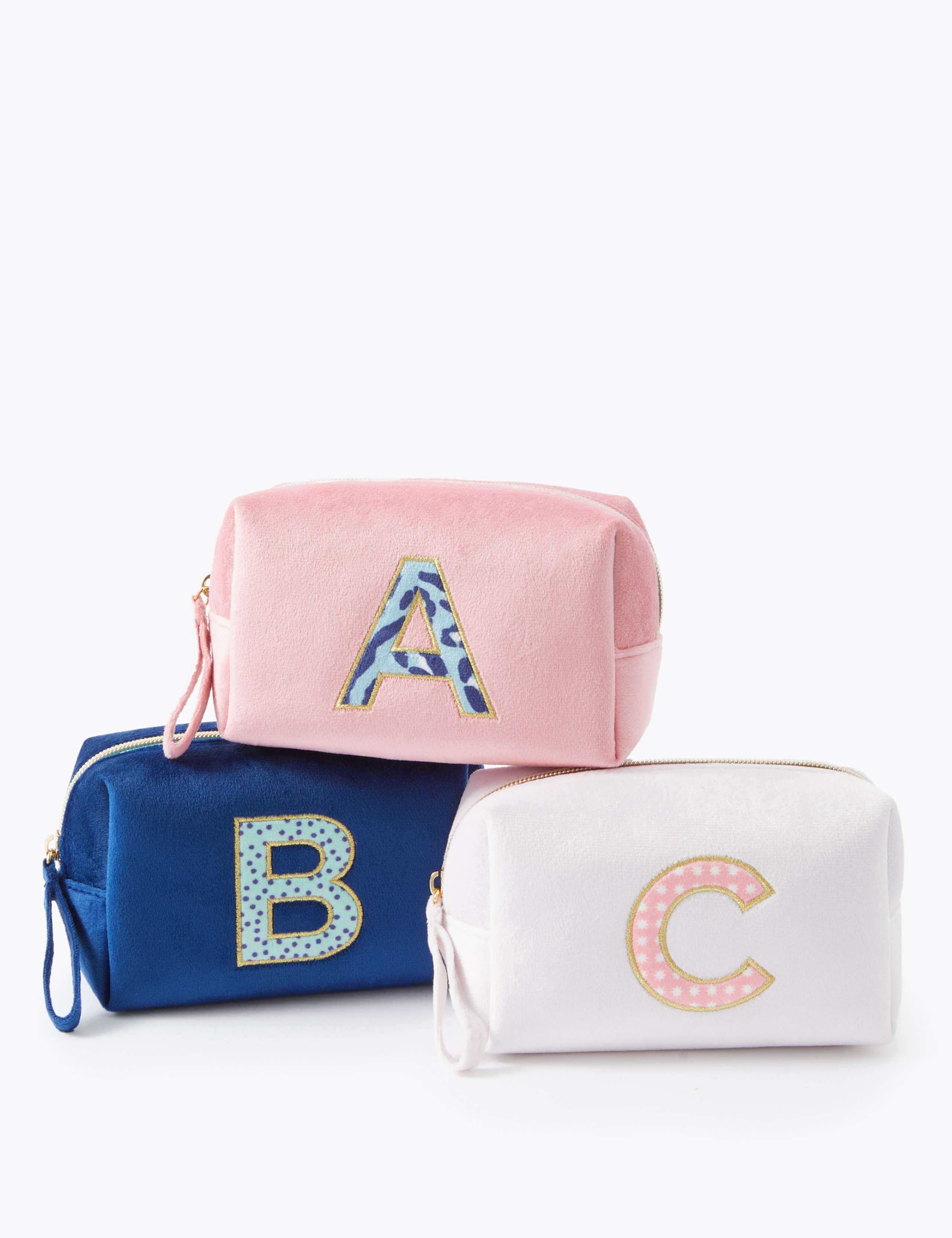 Alphabet Velvet Make-Up Bag 6 of 6