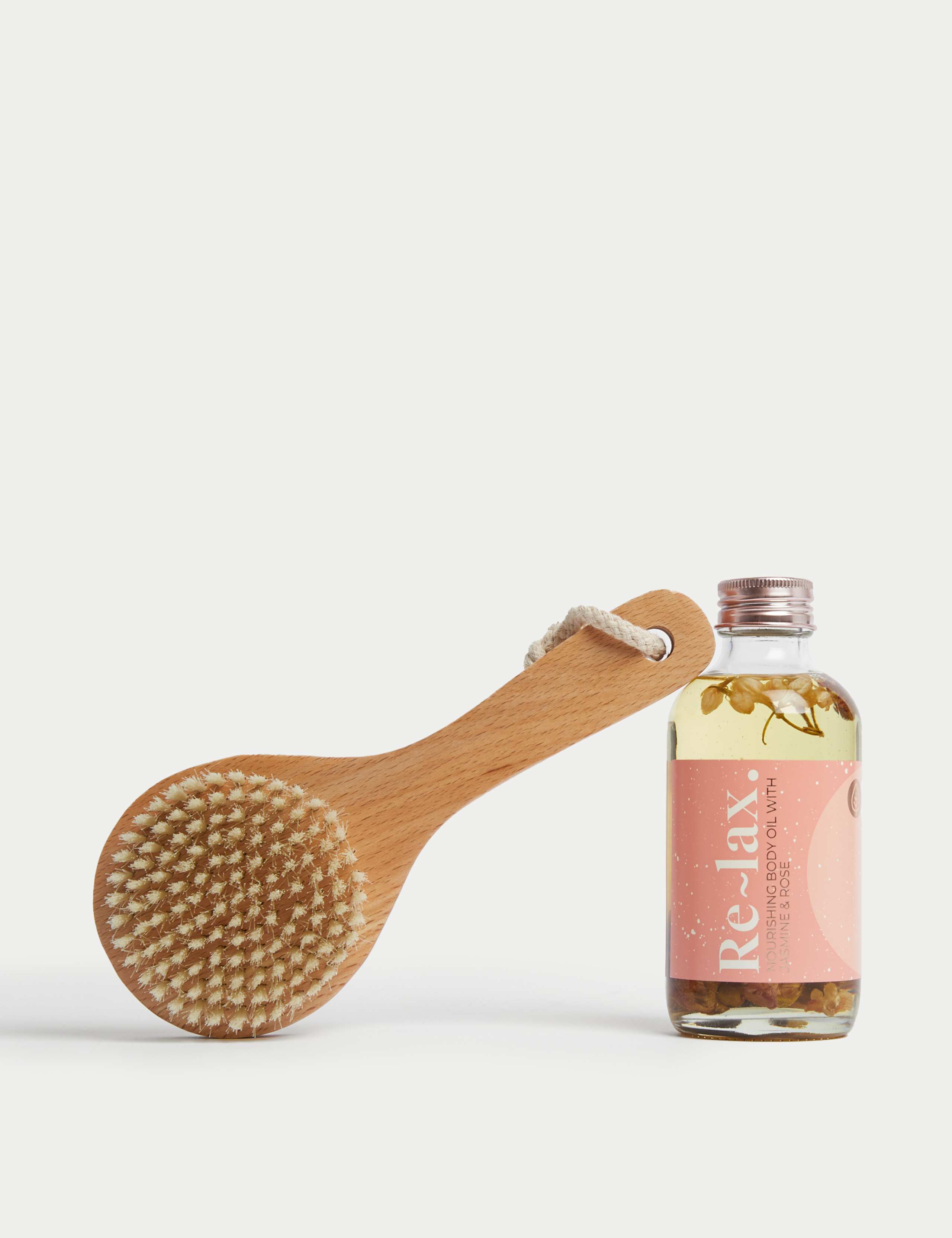 Nourishing Body Oil & Body Brush Set 2 of 3