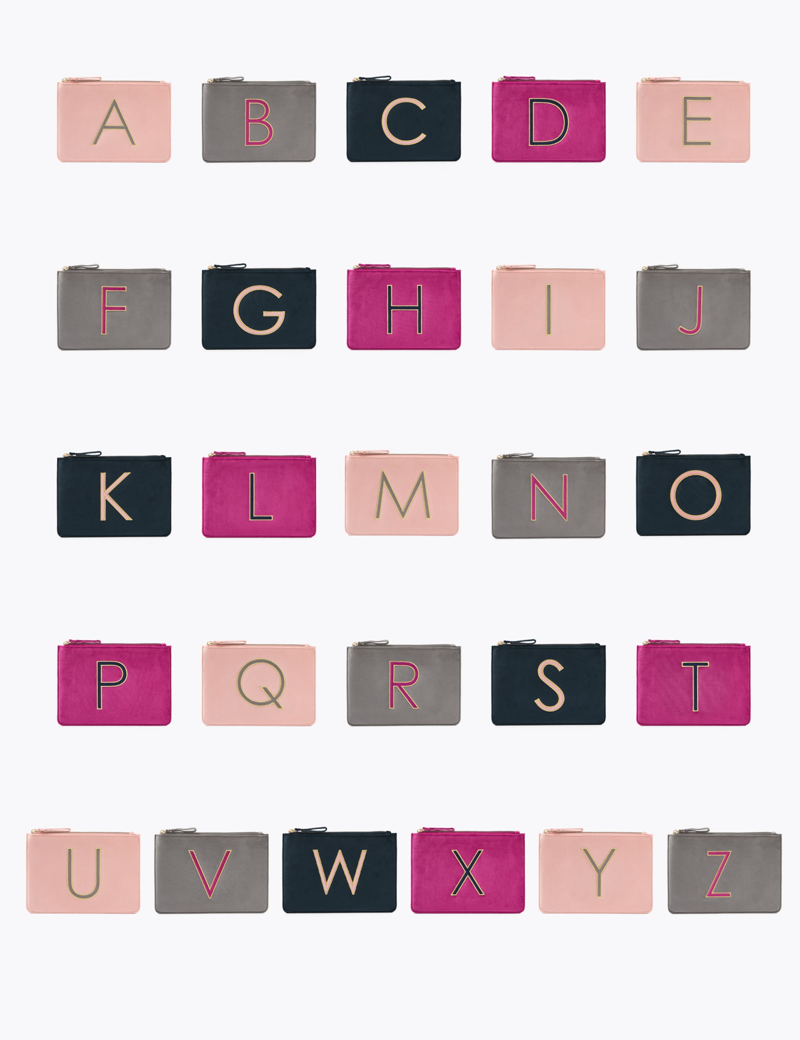 Alphabet Velvet Pouch 5 of 6
