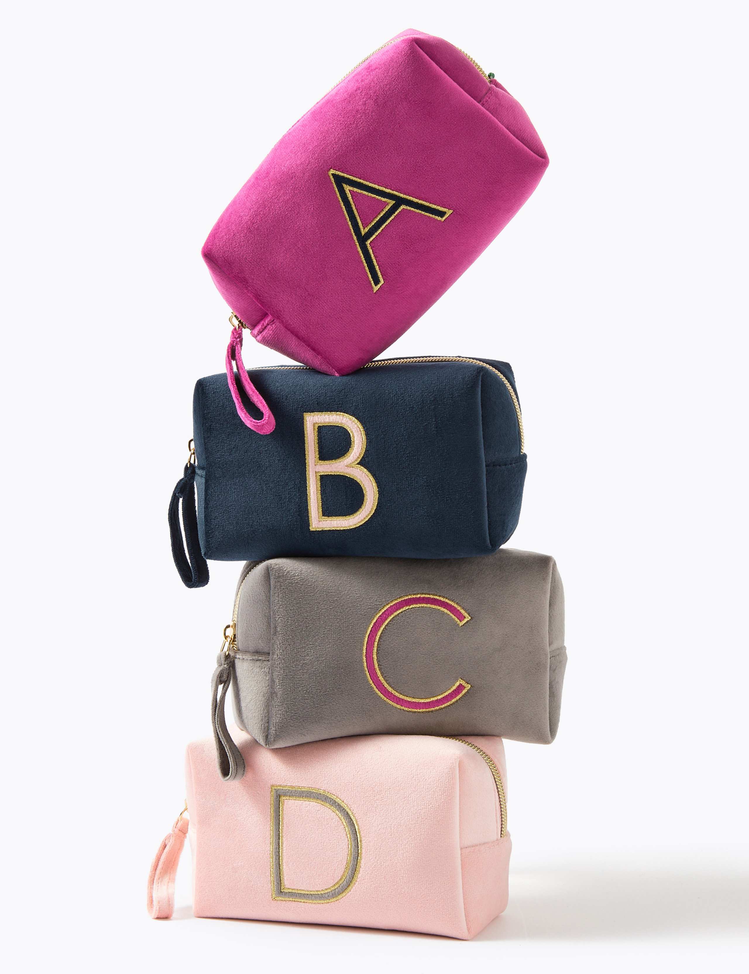 Alphabet Velvet Make Up Bag 3 of 6