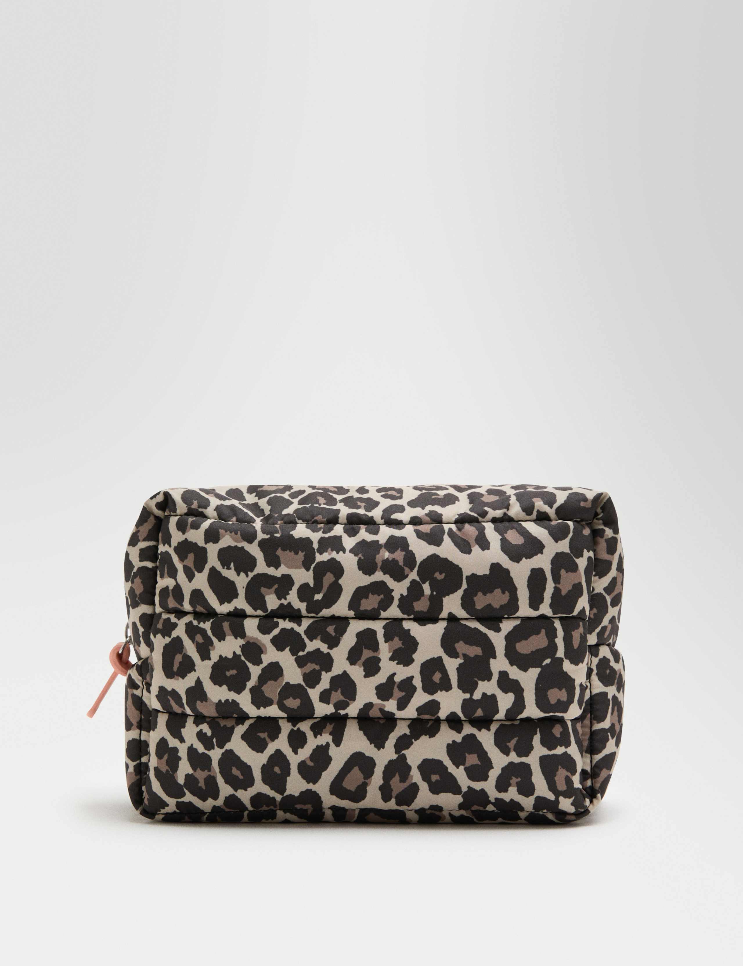 Quilted Leopard Print Toiletry Bag 1 of 3