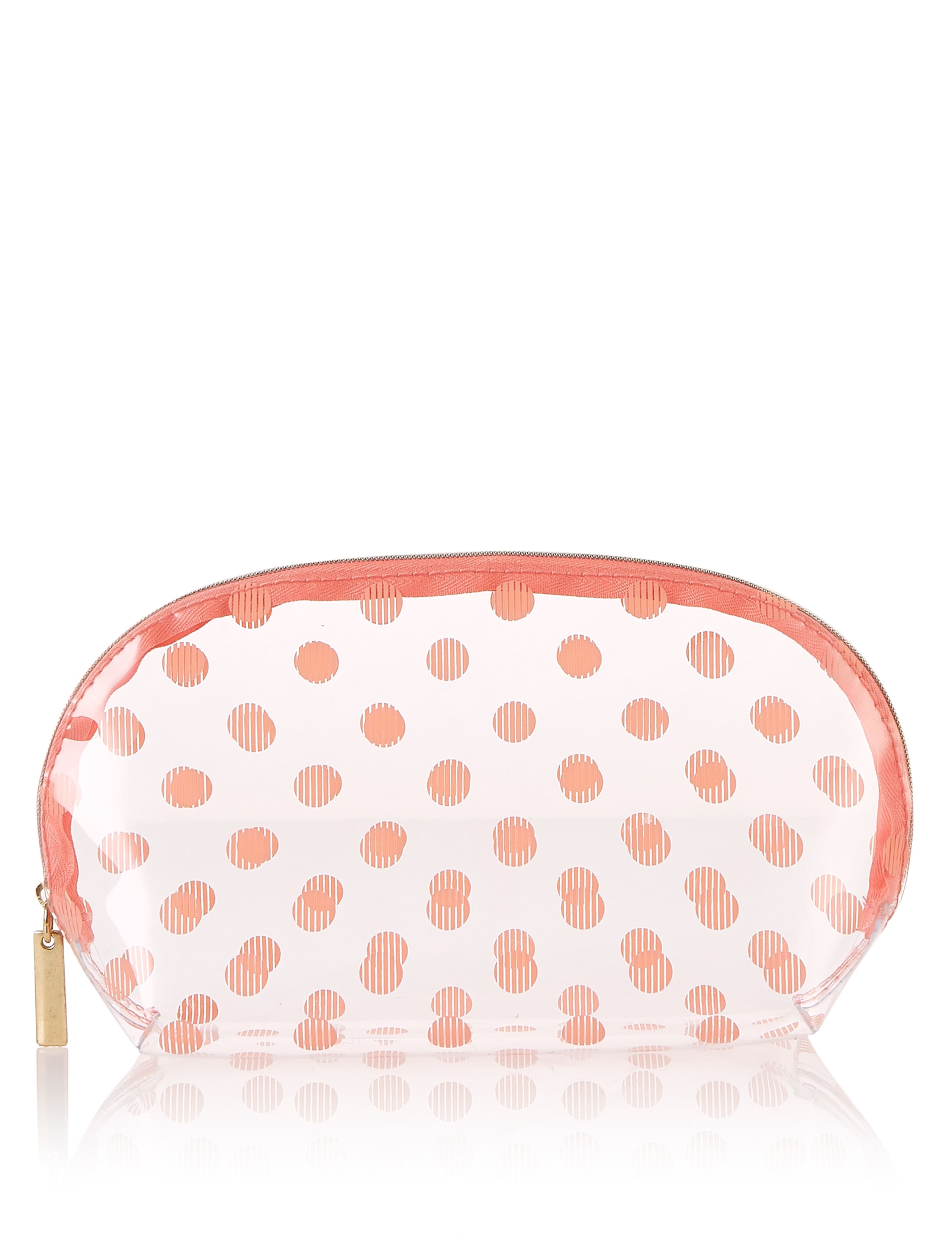 Clear Spotted Make-Up Bag 1 of 2