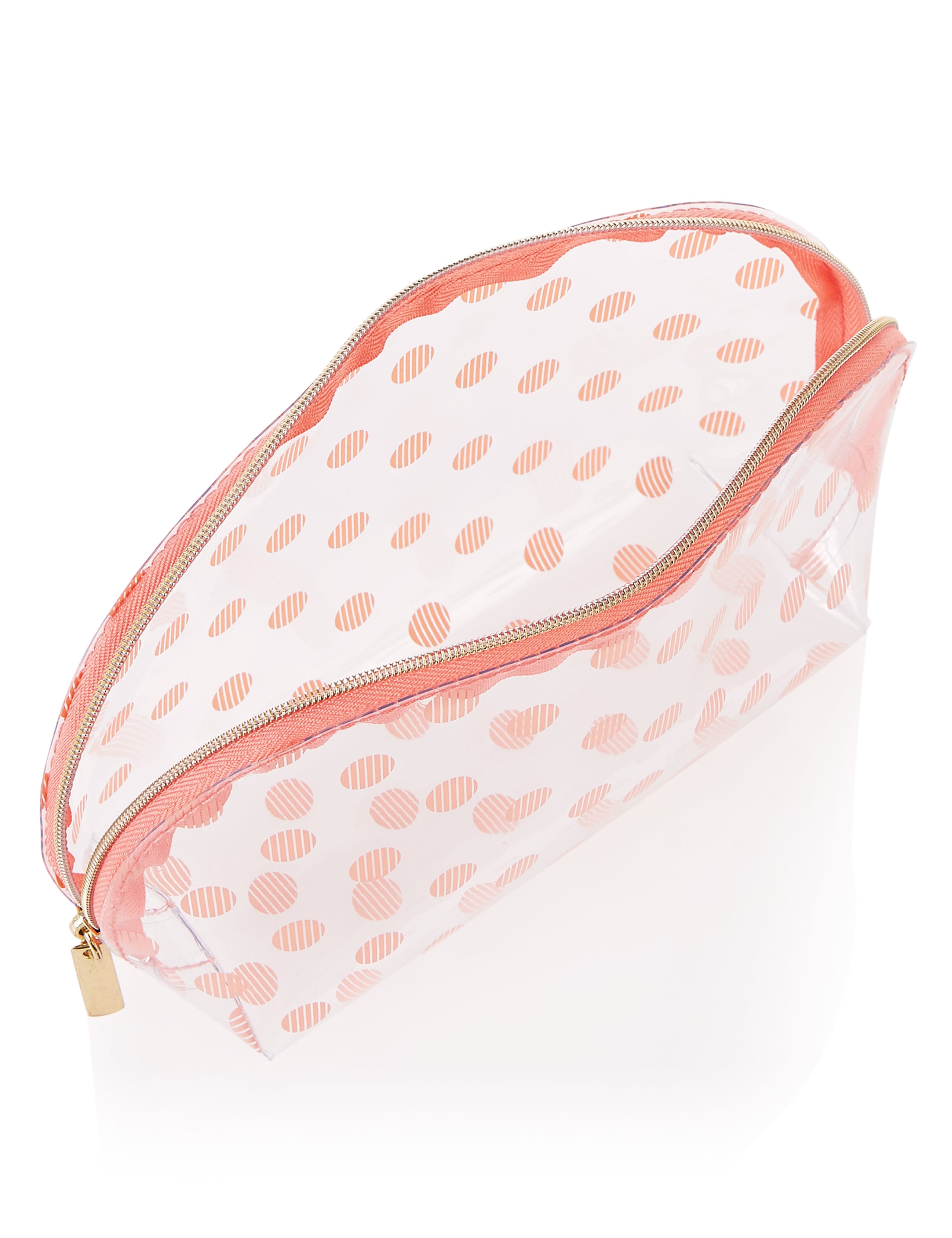 Clear Spotted Make-Up Bag 2 of 2