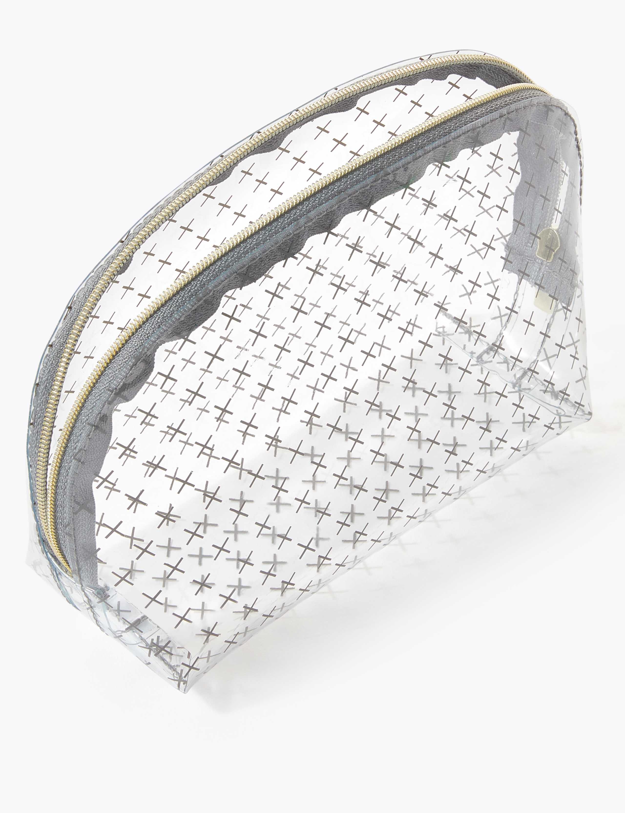 Clear Cross Make-Up Bag 2 of 3