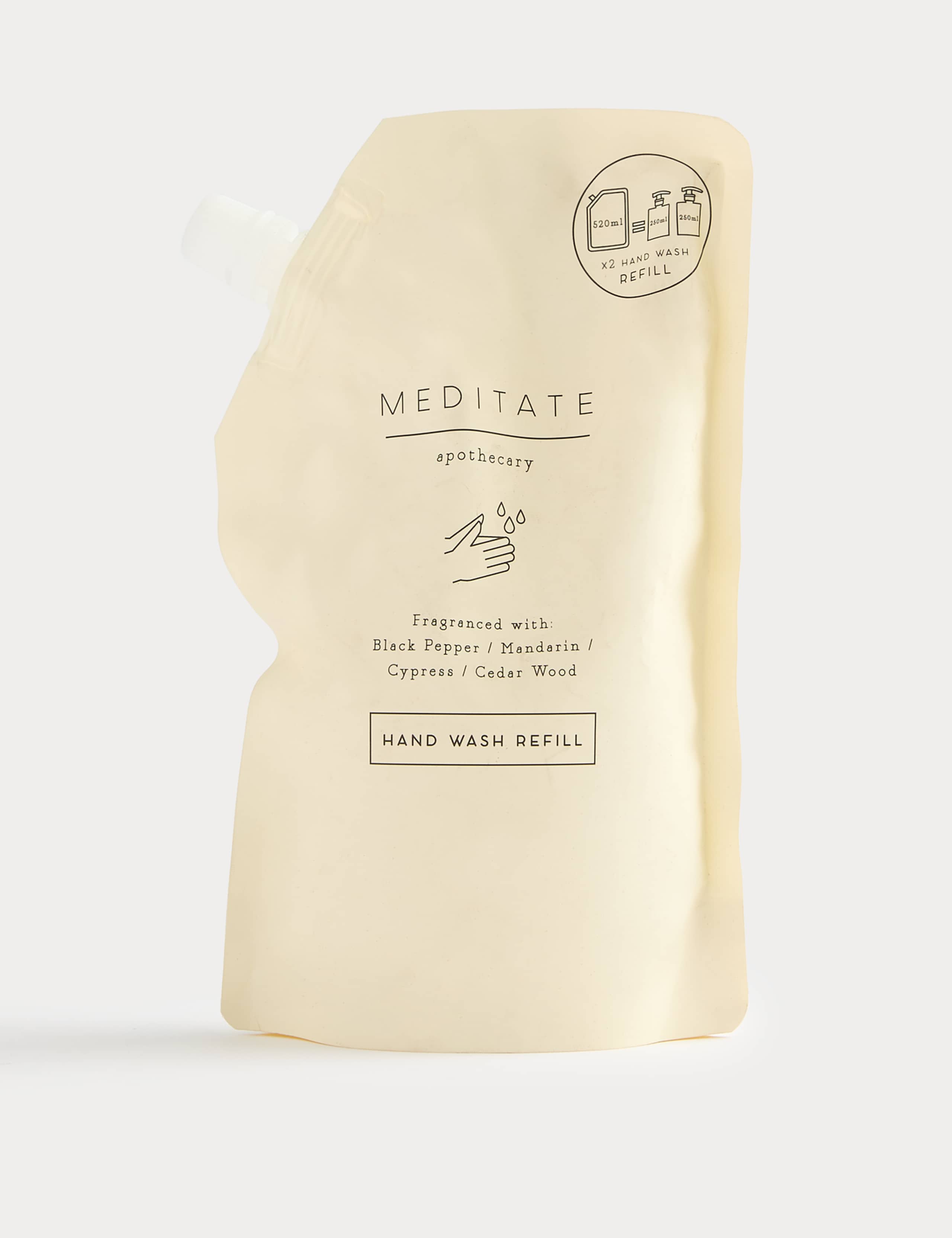 Meditate Hand Wash Refill 520ml 2 of 2