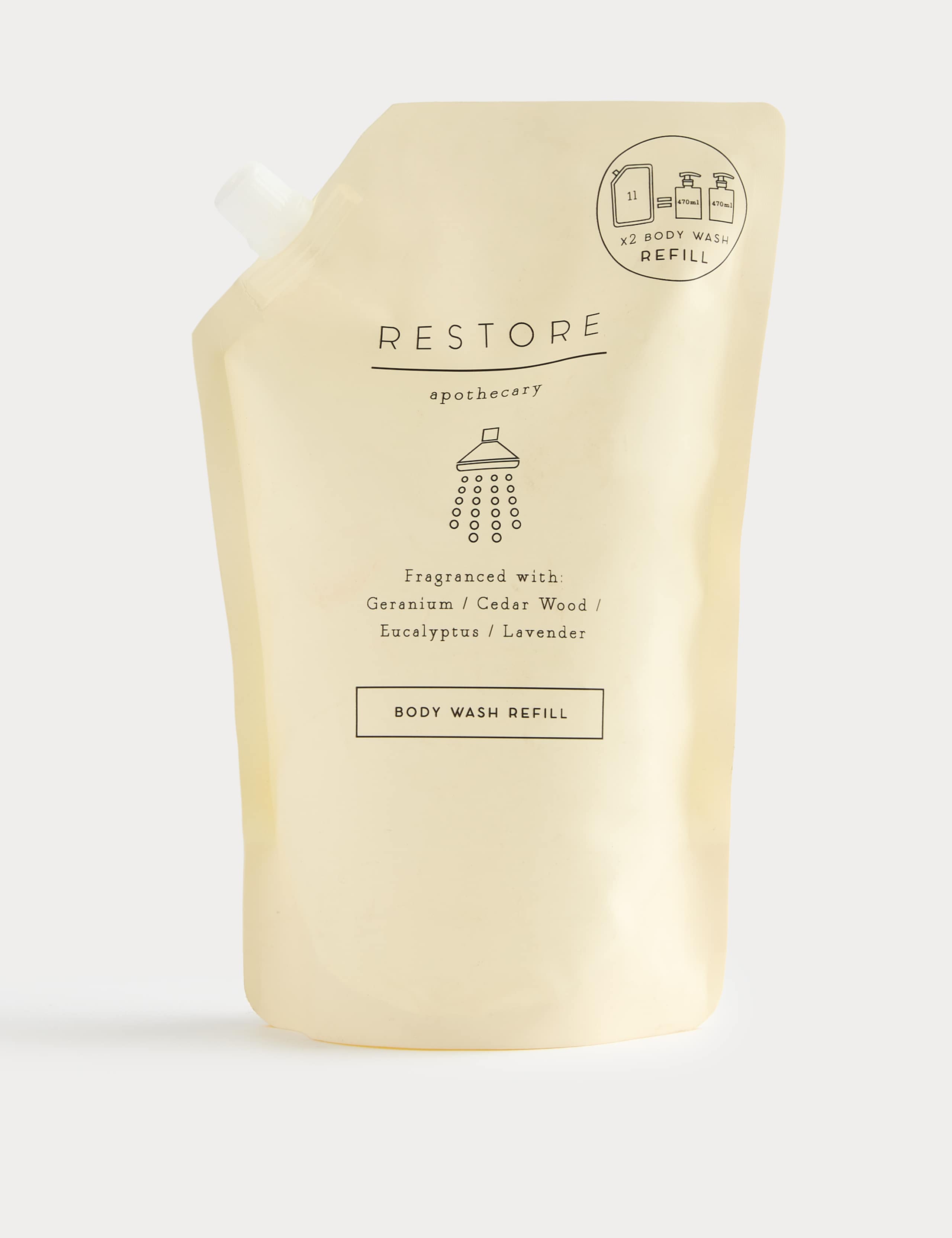 Restore Body Wash Refill 1000ml 2 of 3