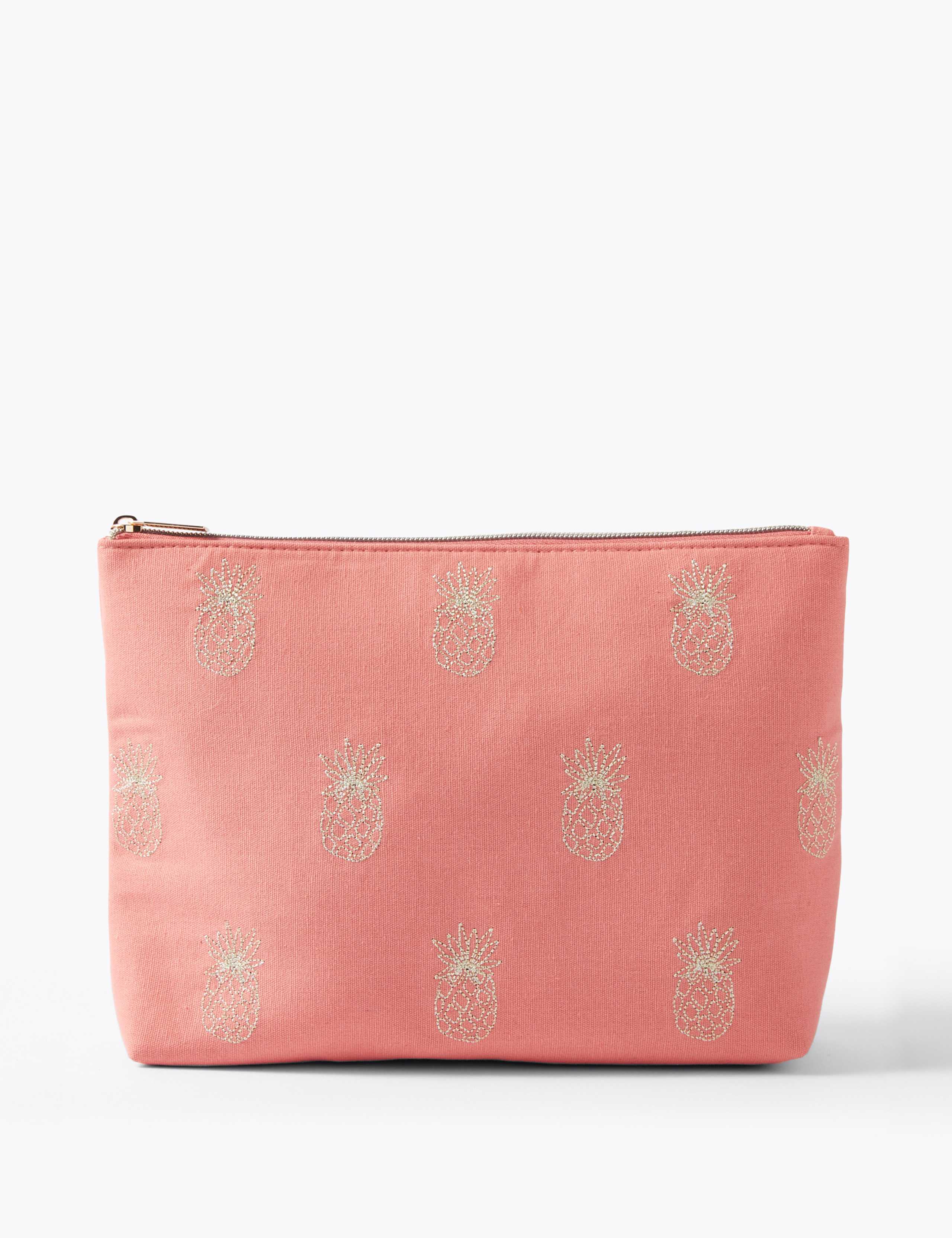 Embroidered Pineapple Make-Up Pouch 1 of 3