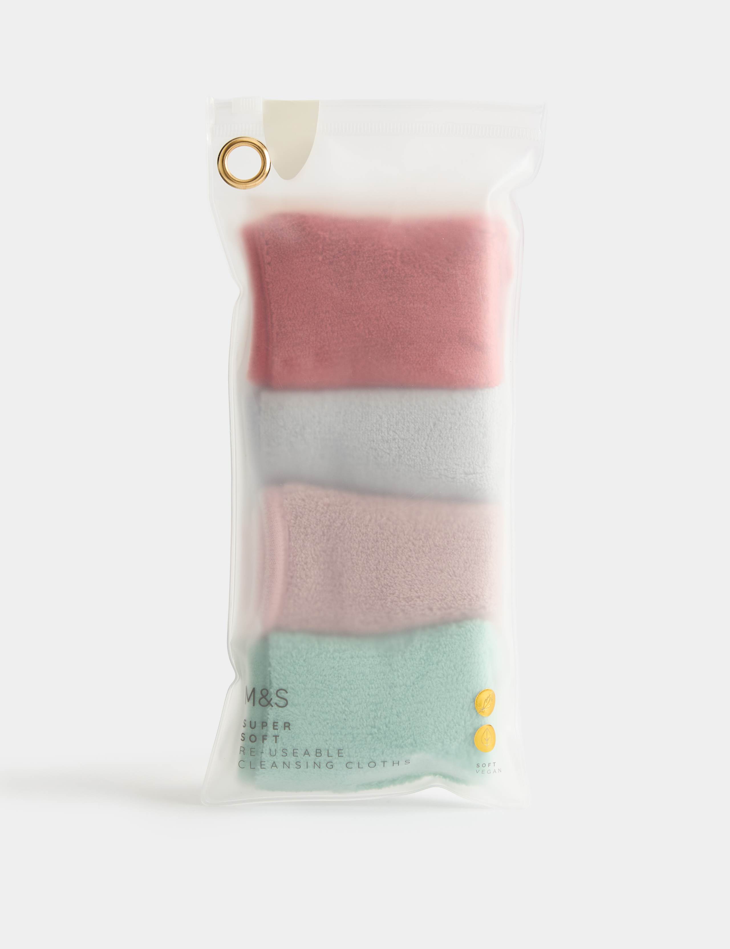 4 Pack Super Soft Reusable Face Wash Cloths 1 of 4