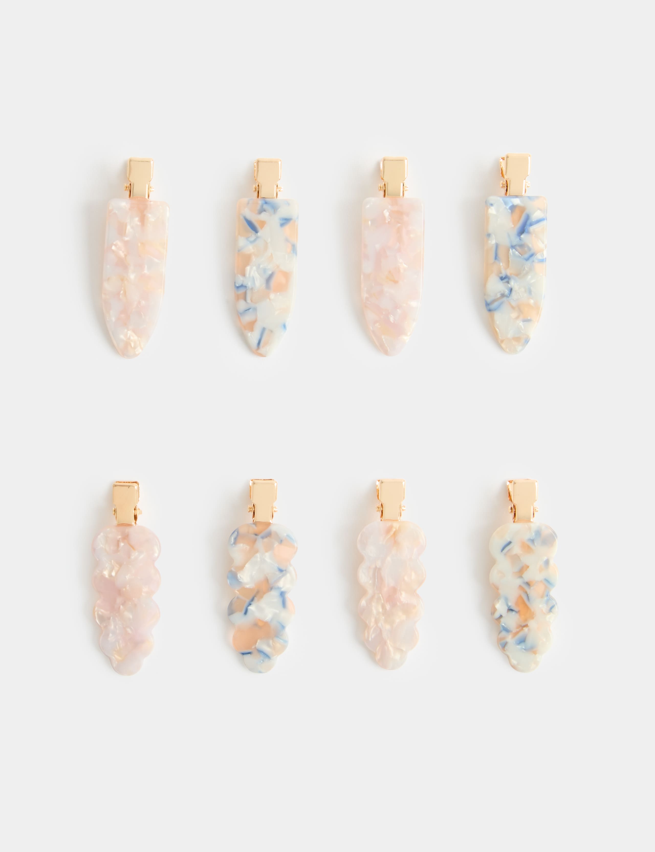 8 Pack No Crease Hair Clips 2 of 2