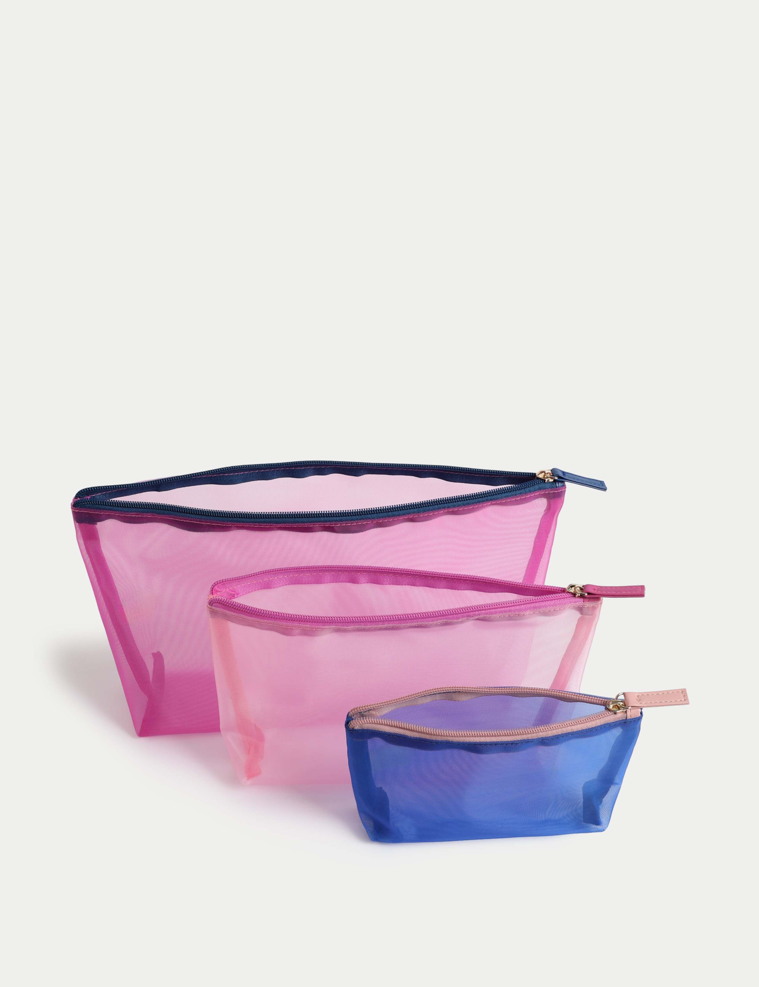 Mesh Toiletry Bag Trio Set 3 of 3