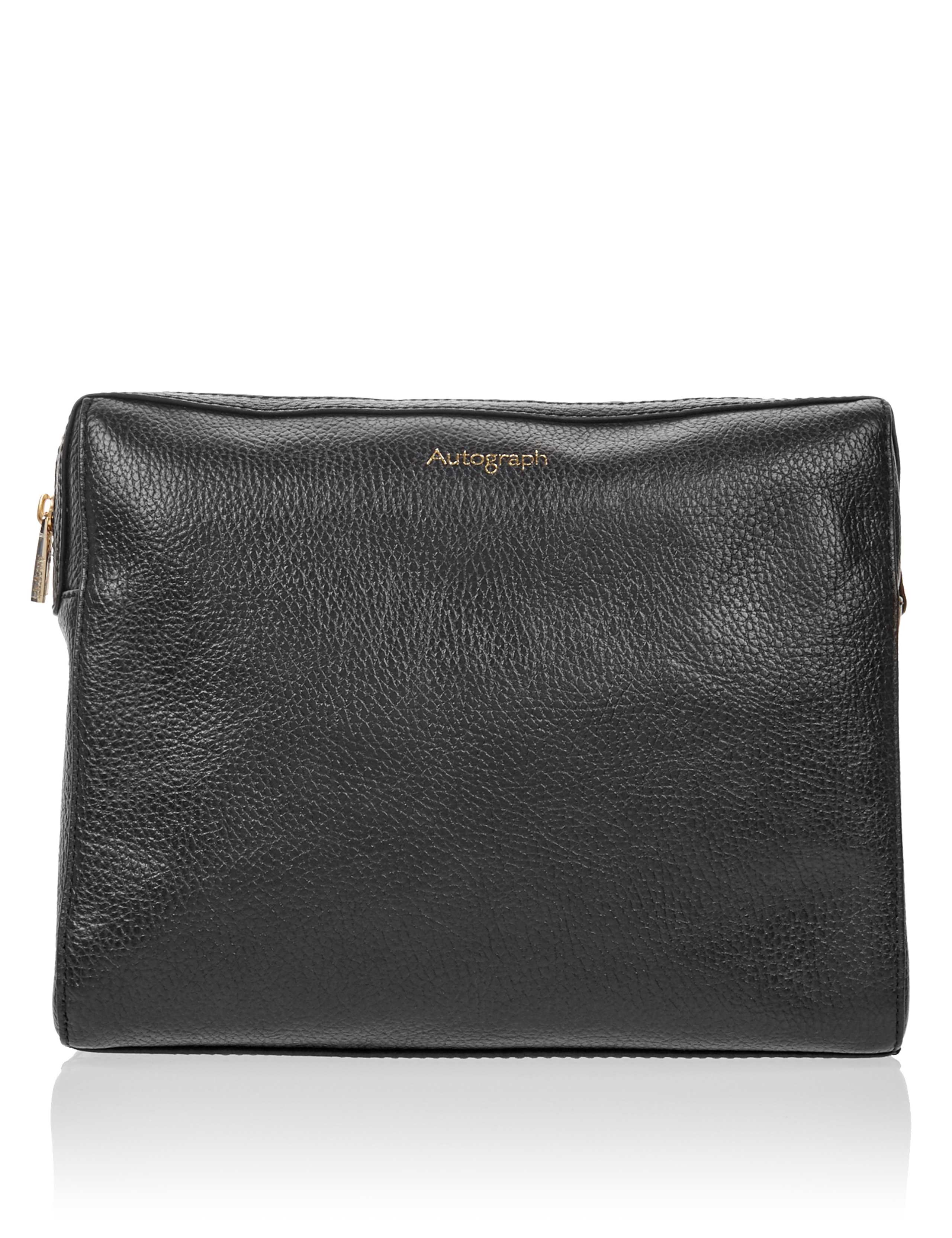 Luxury Leather Wash Bag 1 of 4