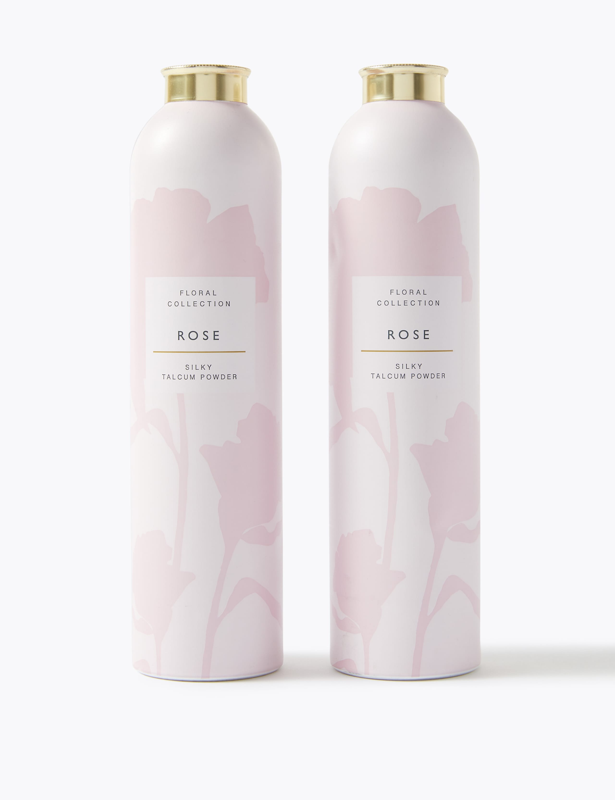 2 Pack Rose Talcum Powder 1 of 2