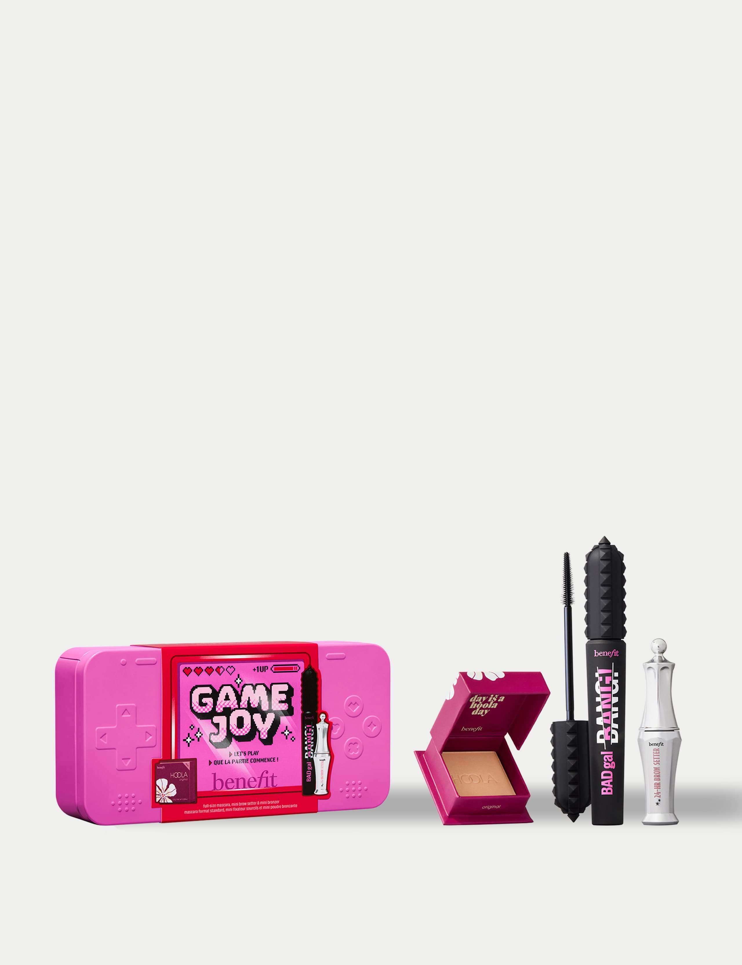 GameJoy Mascara, Brow and Bronzer 3-piece Makeup Gift Set Worth £58.50, with Limited Edition Keepsake Tin 1 of 6