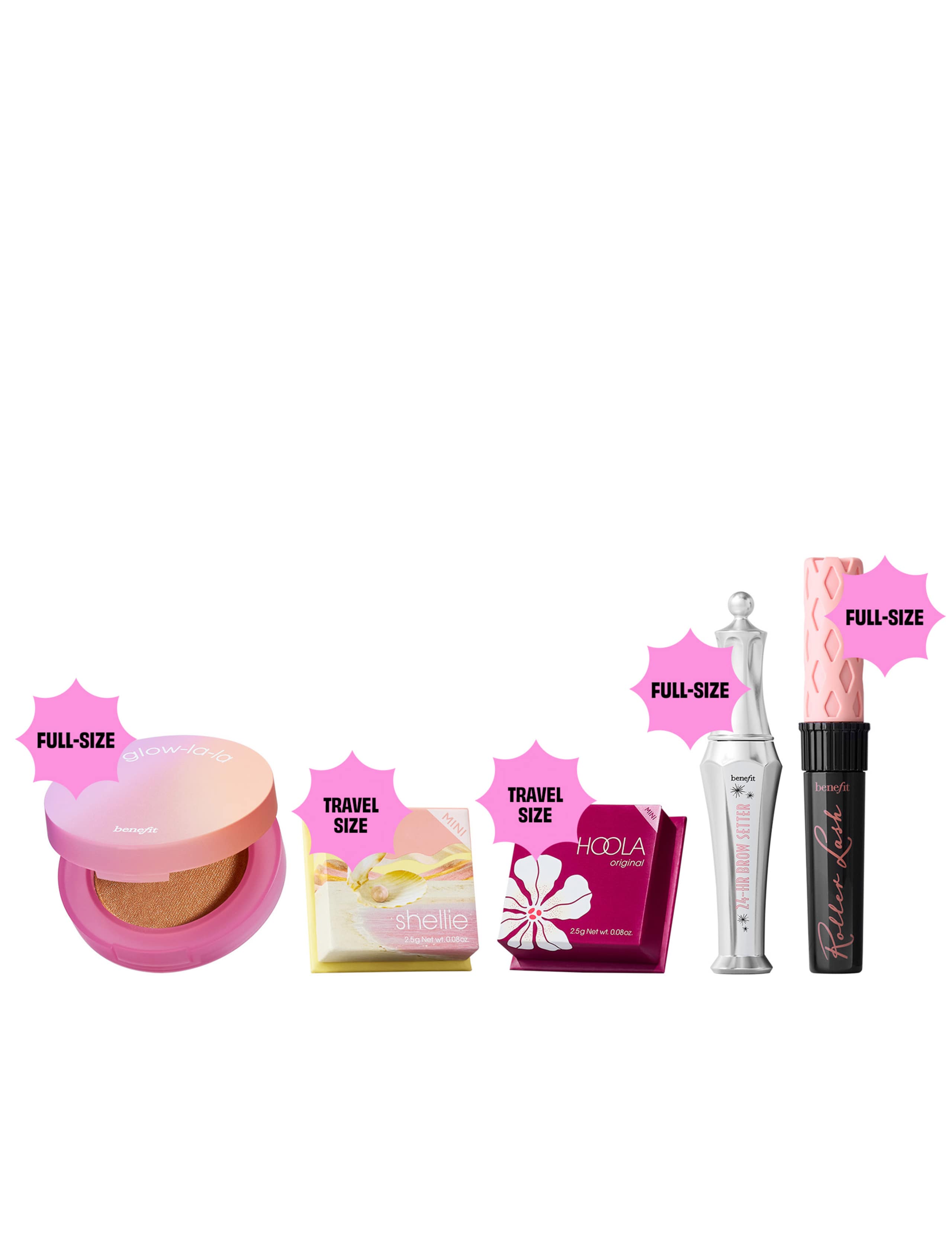 Glam of Life Mascara, Brow and Cheek 5-piece Makeup Gift Set Worth £120.50, with Limited Edition Beauty Bag 5 of 9