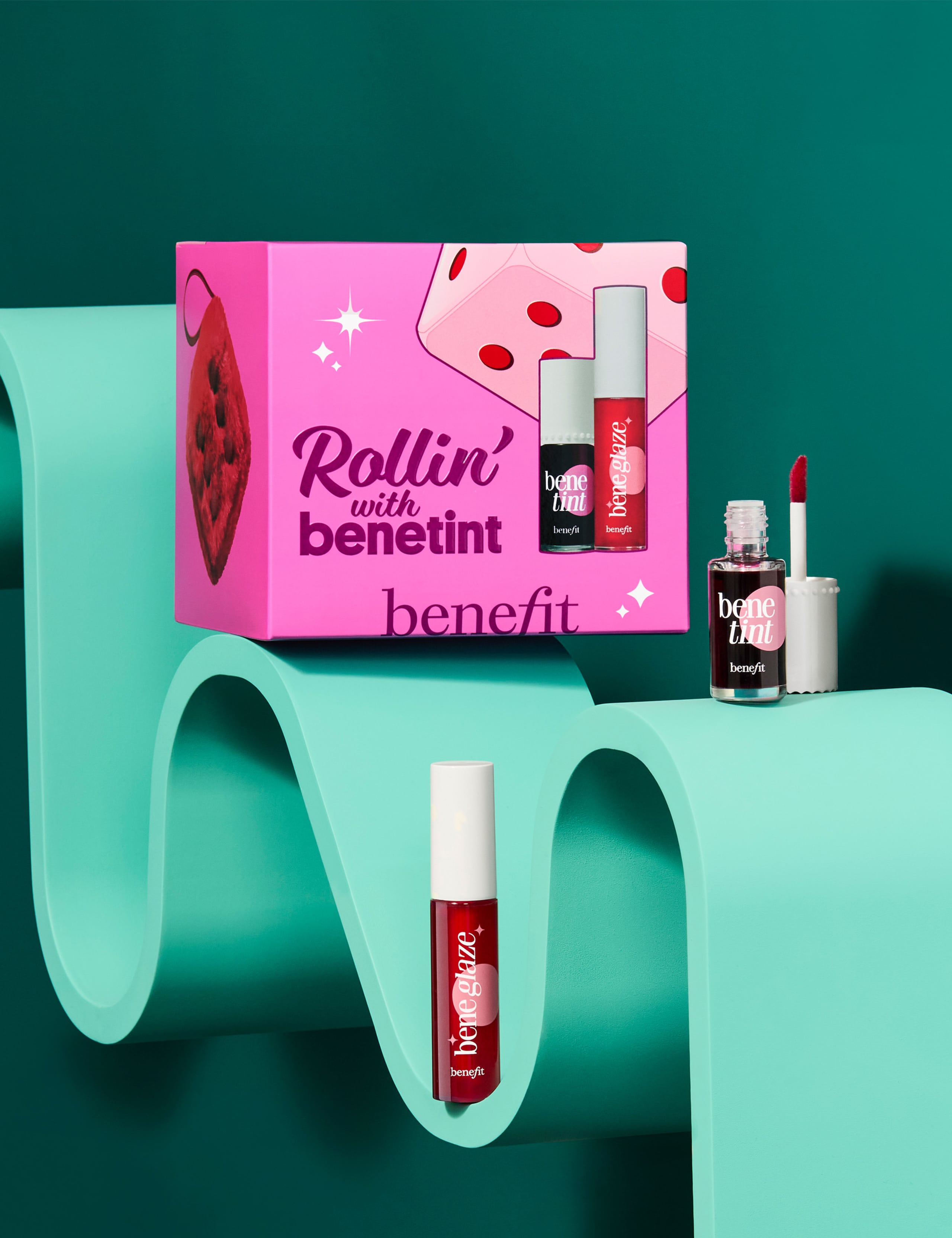 Rollin with Benetint Cheek & Lip Tint and Limited Edition Lip Oil Duo with Beauty Bag 2 of 8