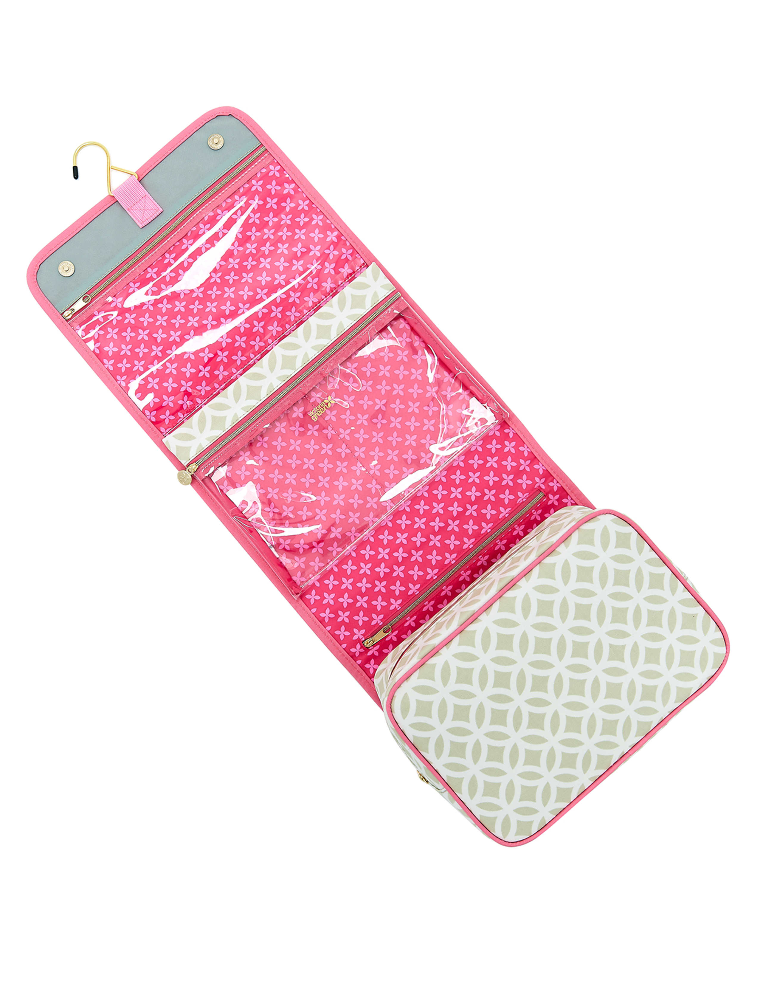 Emma Sage Plain Hanging Beauty Bag 2 of 3