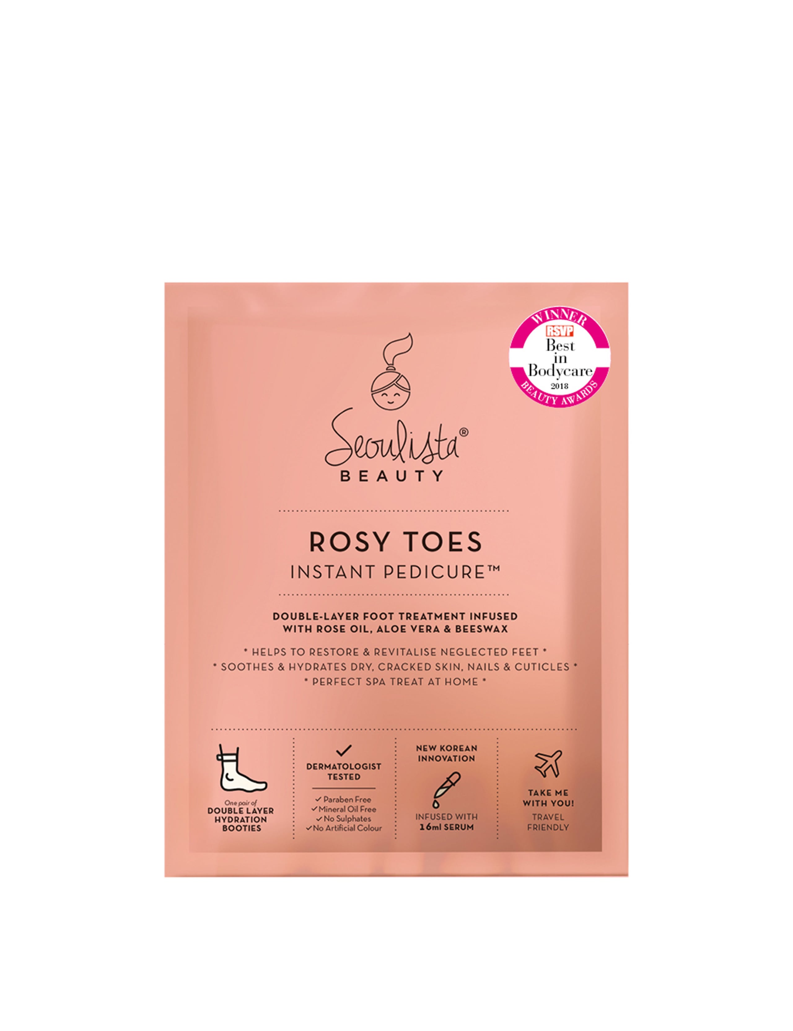 Seoulista Beauty Rosy Toes Instant Pedicure 32g 1 of 2