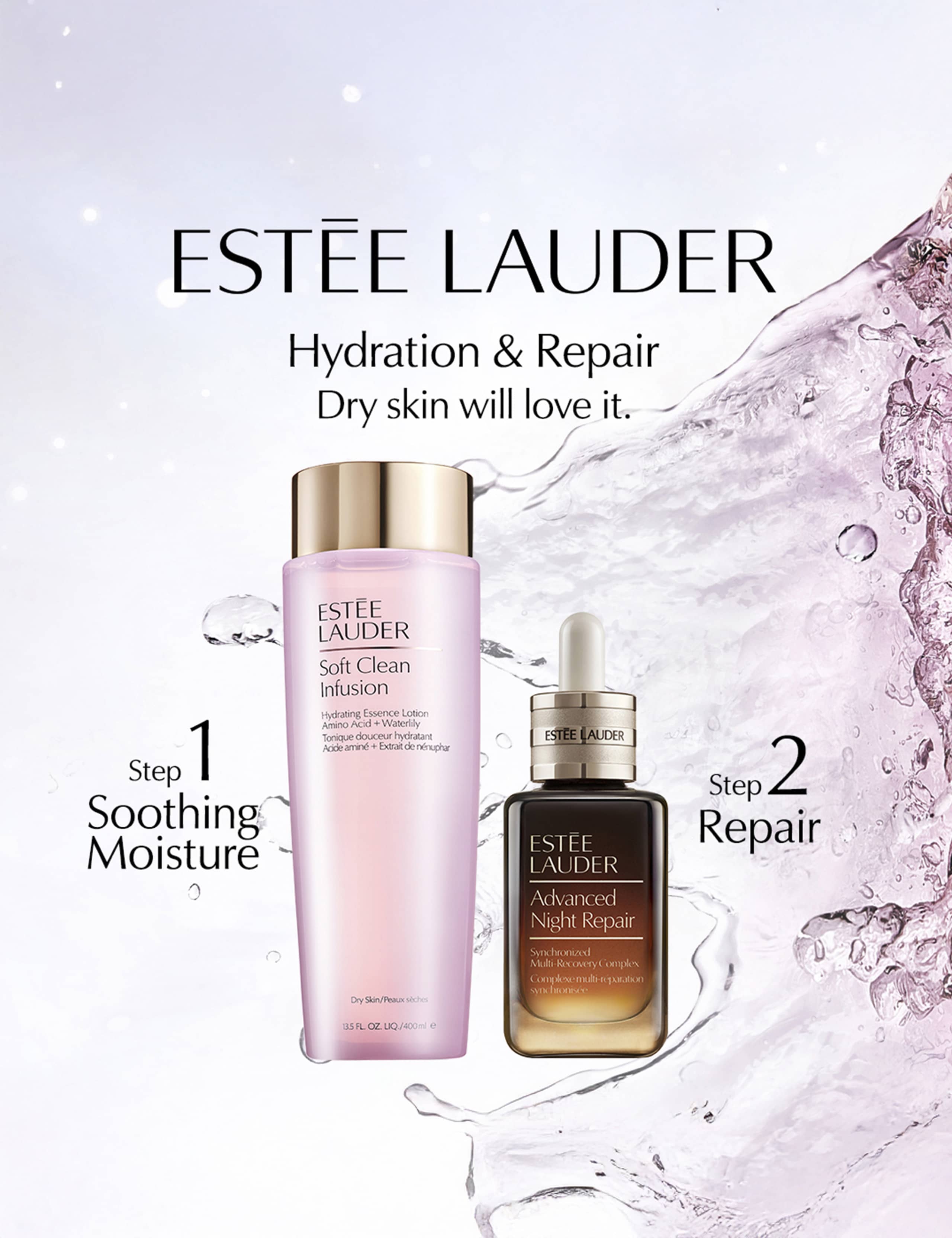 Soft Clean Infusion Hydrating Essence Lotion with Amino Acid + Waterlily 400ml 2 of 2