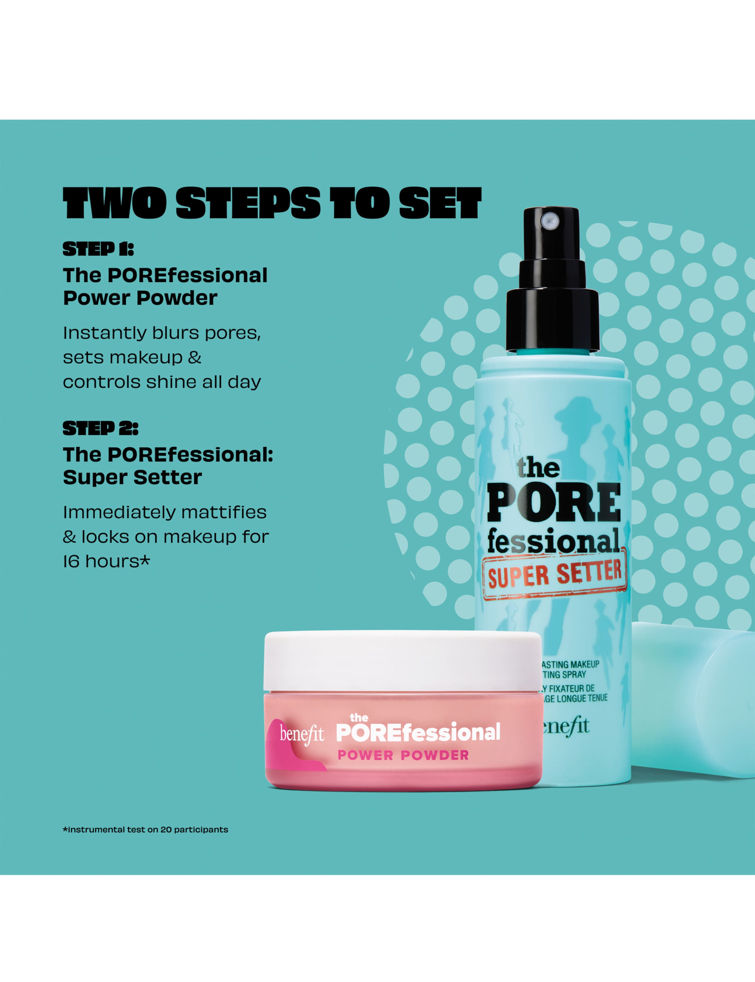 The Porefessional Set Up Matte Powder & Setting Spray Gift Set - Worth £51 5 of 6