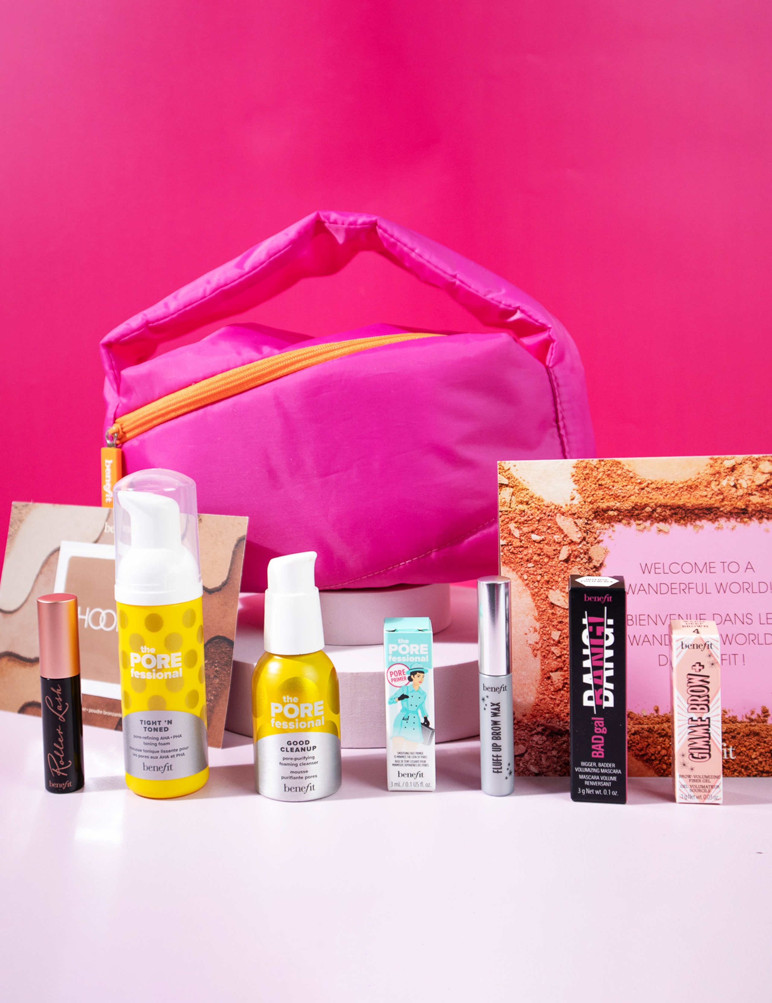 Best Brow, Cheek, Mascara and Porefessional Bundle with Mini Puffer Bag 2 of 4