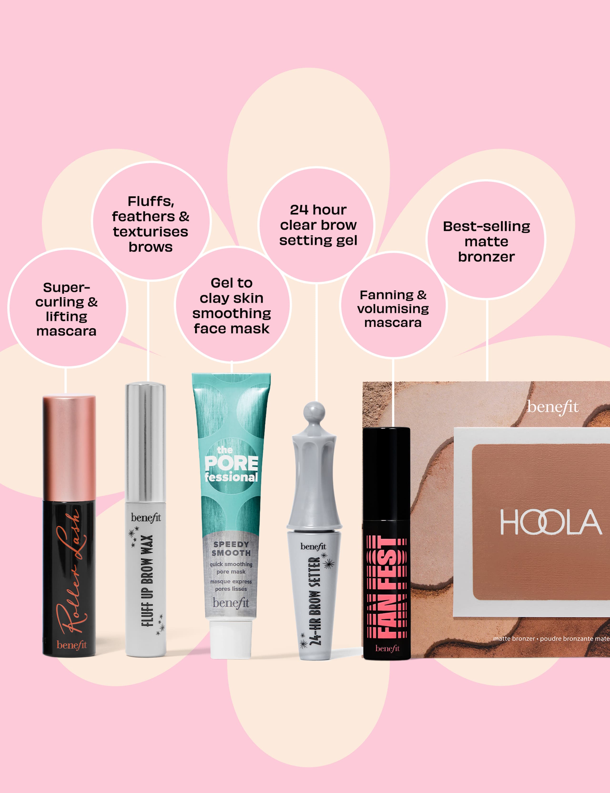 Benefit Mascara and Brow Duos with Smoothing Face Mask and Hoola Sample Worth £37.86 - GWP 3 of 4