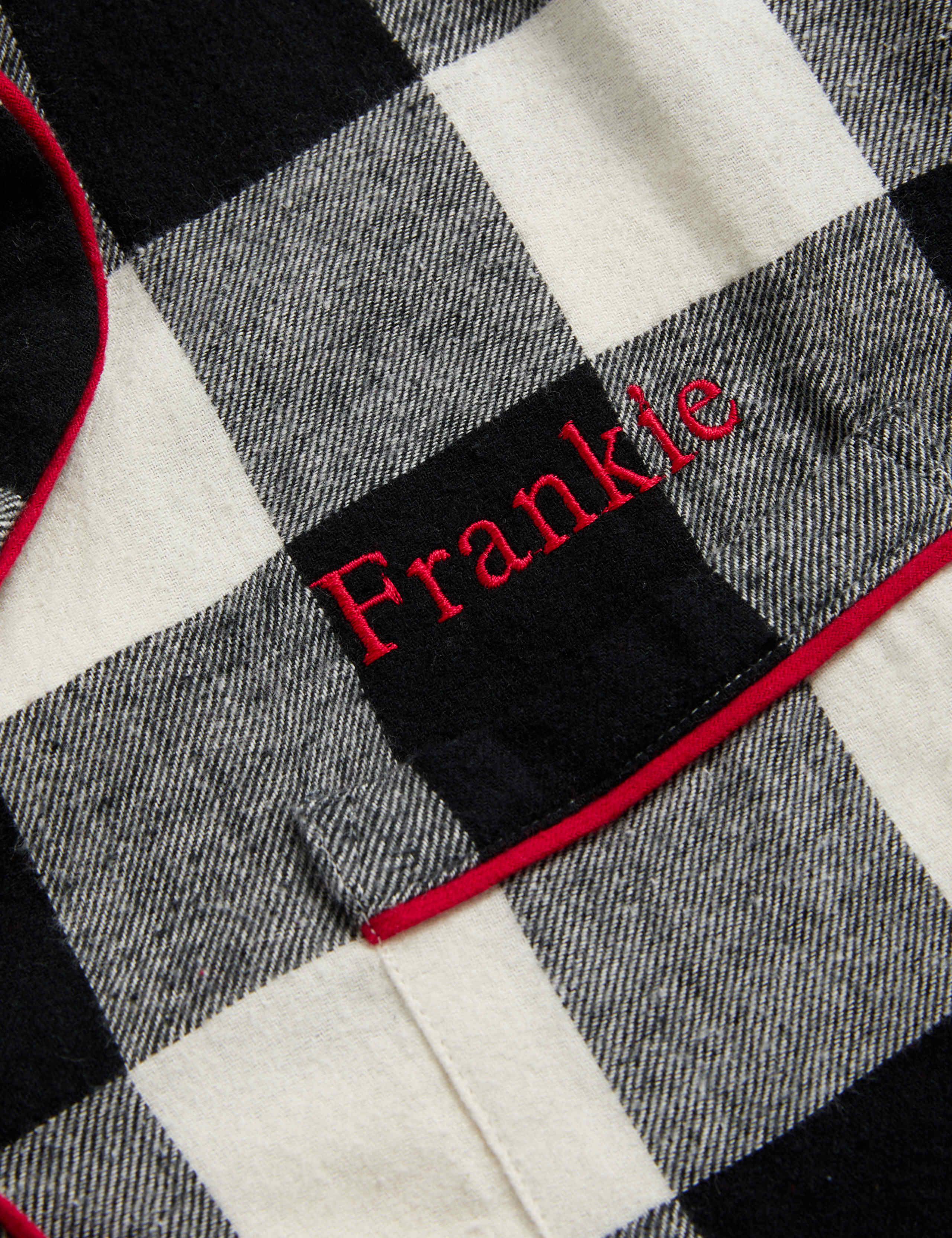 Personalised Women's Mono Check Pyjama Set 2 of 6