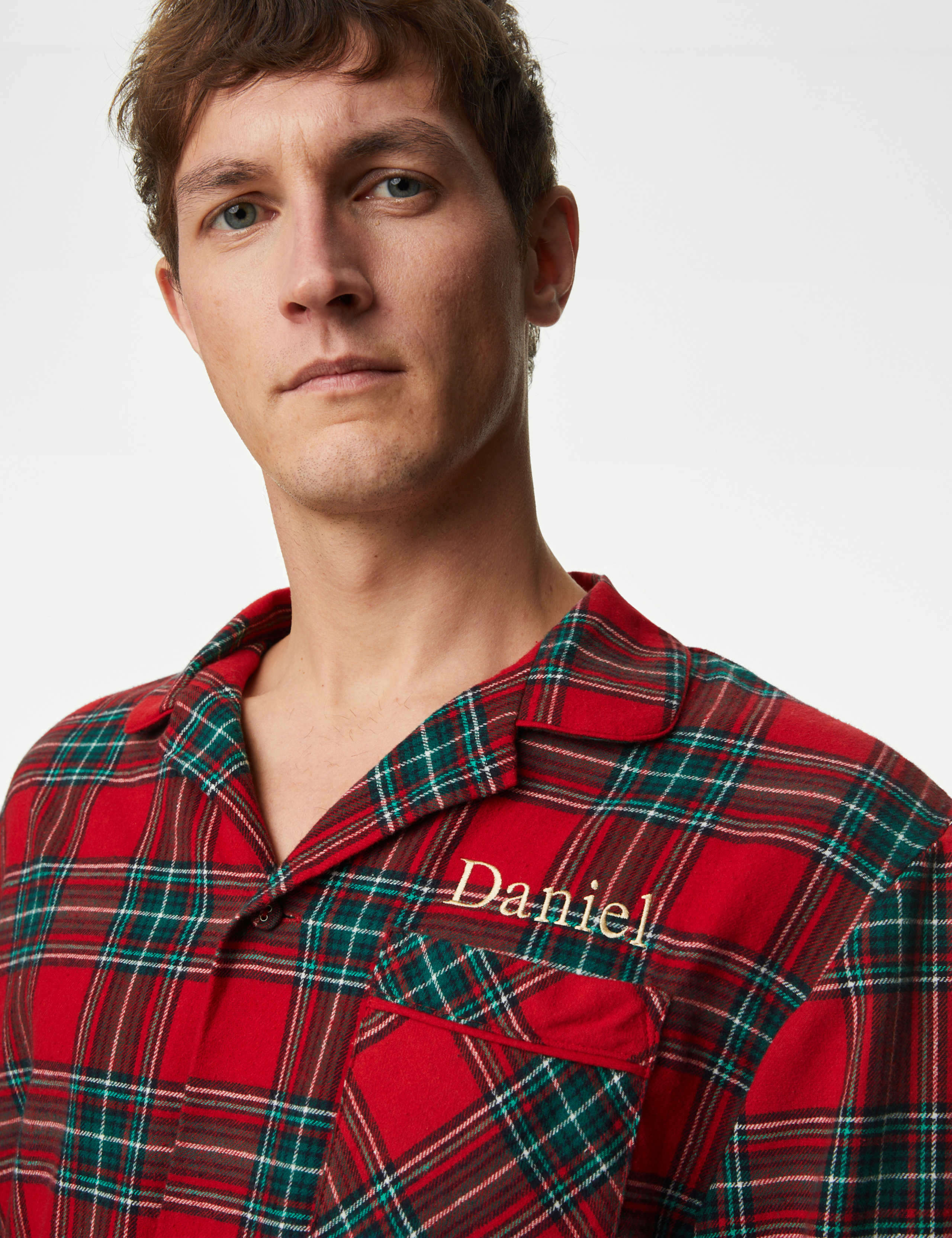 Personalised Men's Checked Pyjama Set 3 of 6