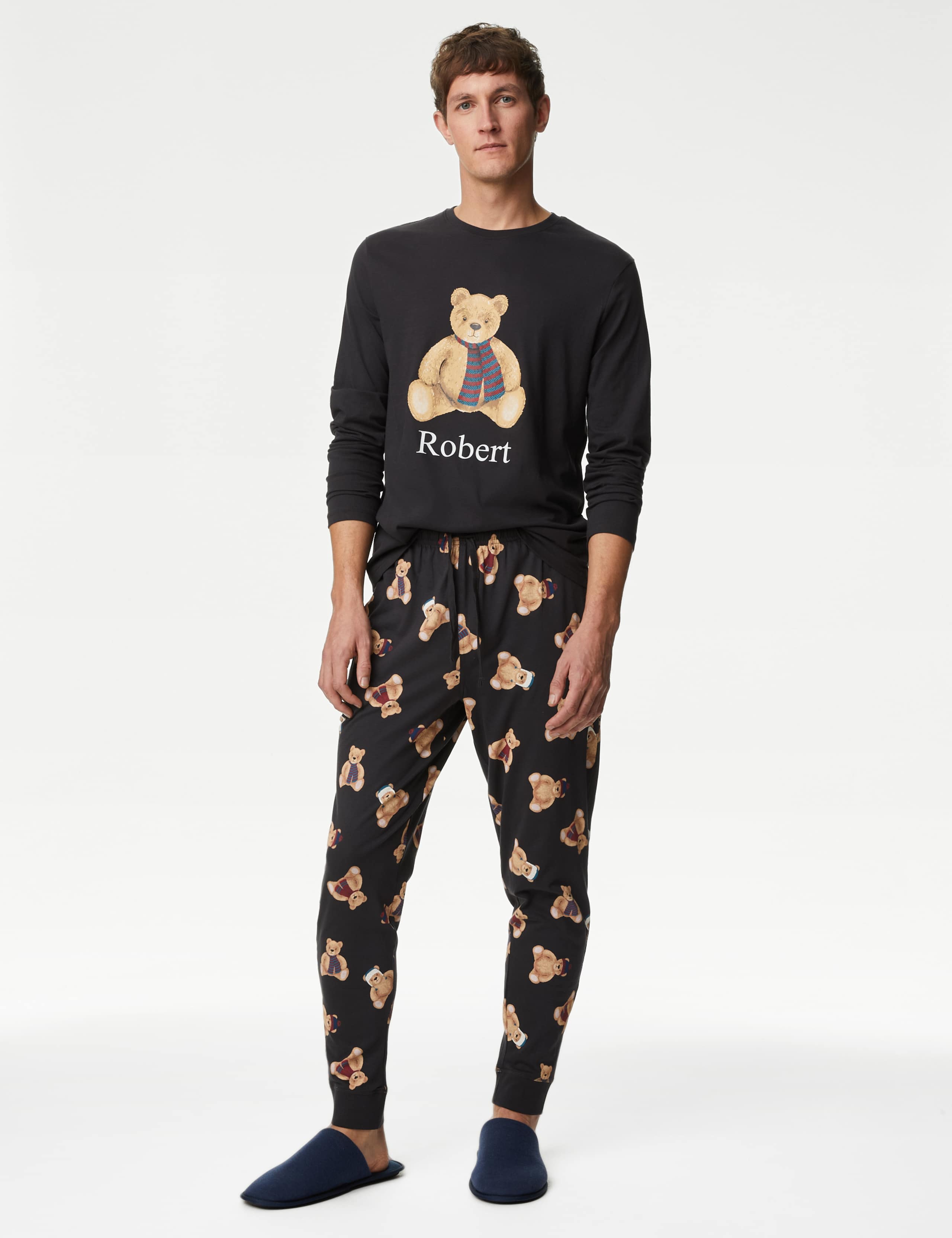 Personalised Men's Spencer Bear™ Pyjama Set 1 of 6