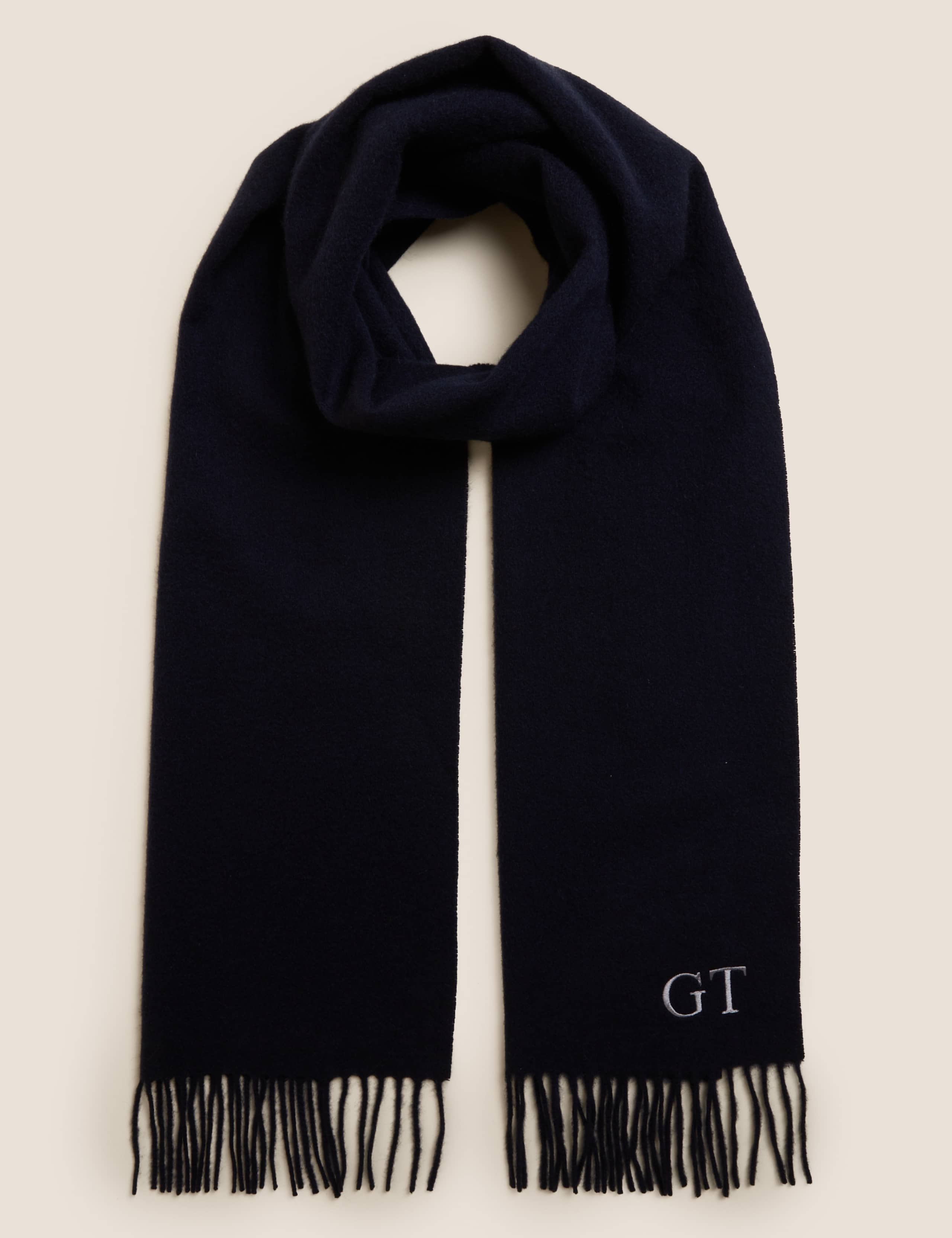 Personalised Men's Pure Cashmere Scarf 1 of 3
