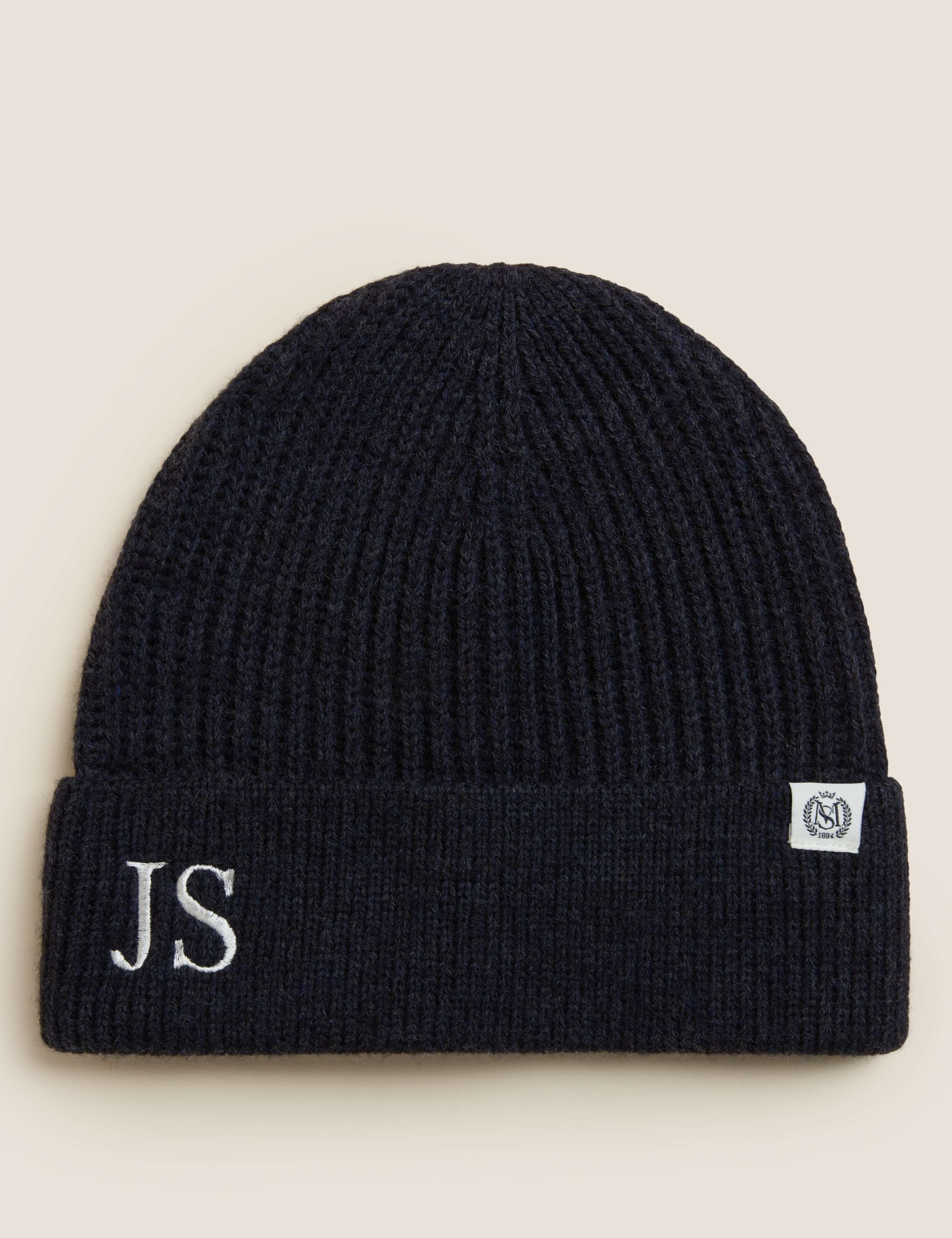 Personalised Men's Rib Beanie Hat 1 of 2