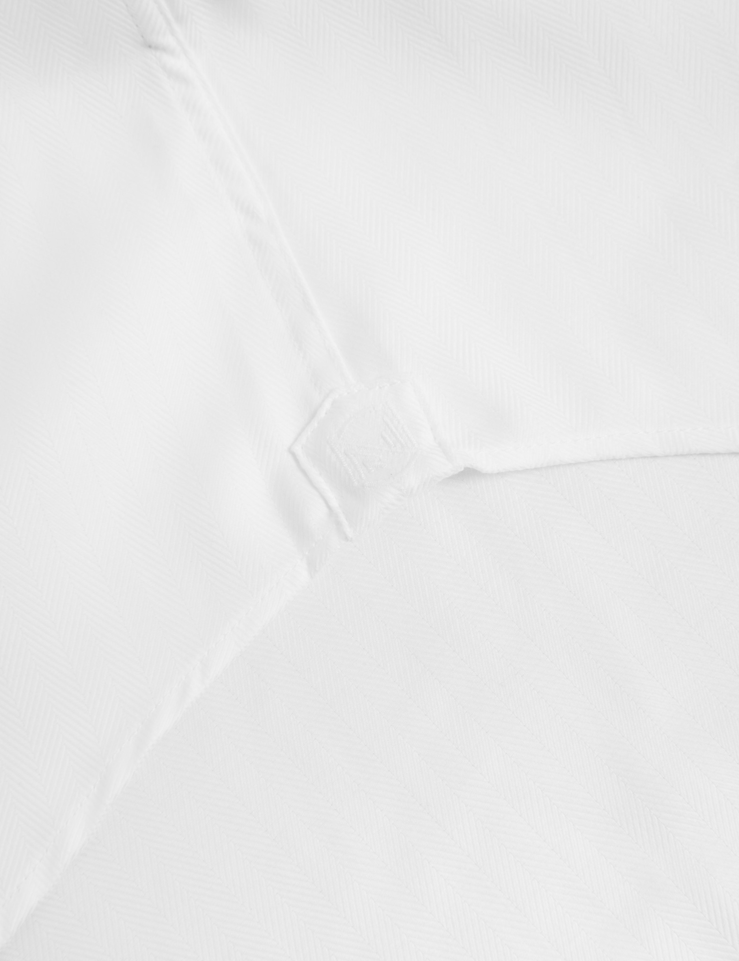 Tailored Fit Personalised Men's Double Cuff Herringbone Shirt 5 of 5