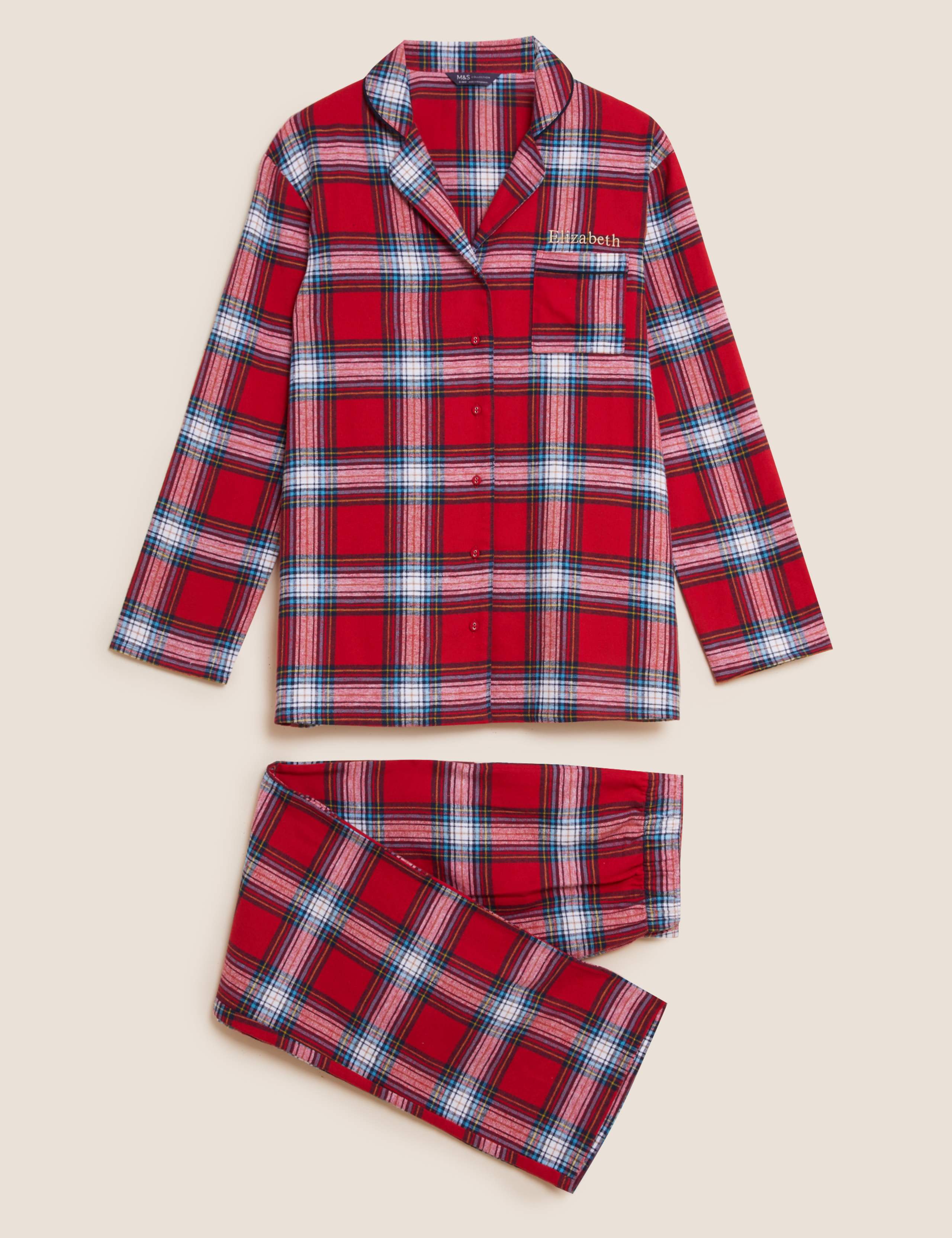 Personalised Women's Family Checked Pyjamas Set 1 of 2