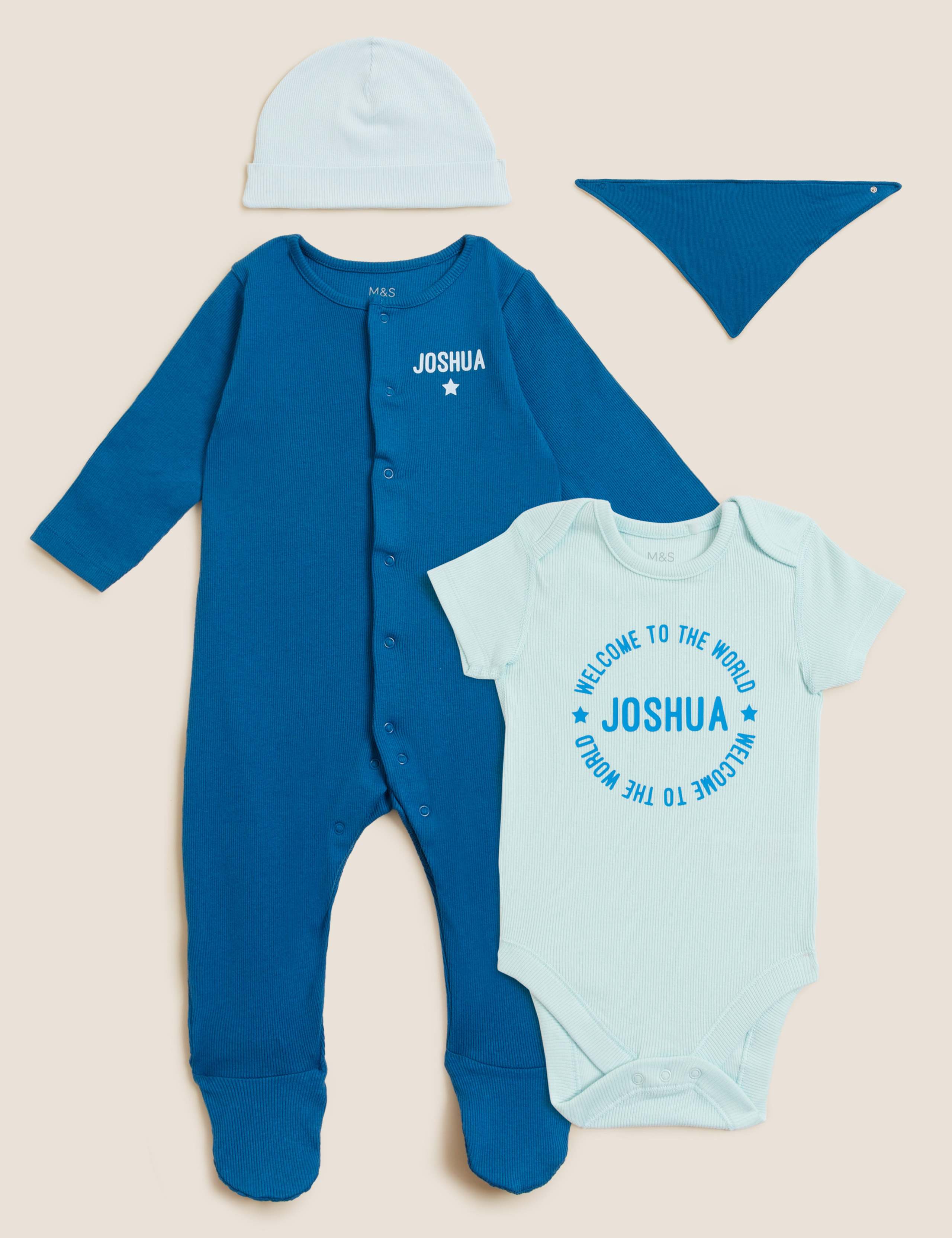 Personalised Newborn Starter Set (7lbs-12 Mths) 1 of 9