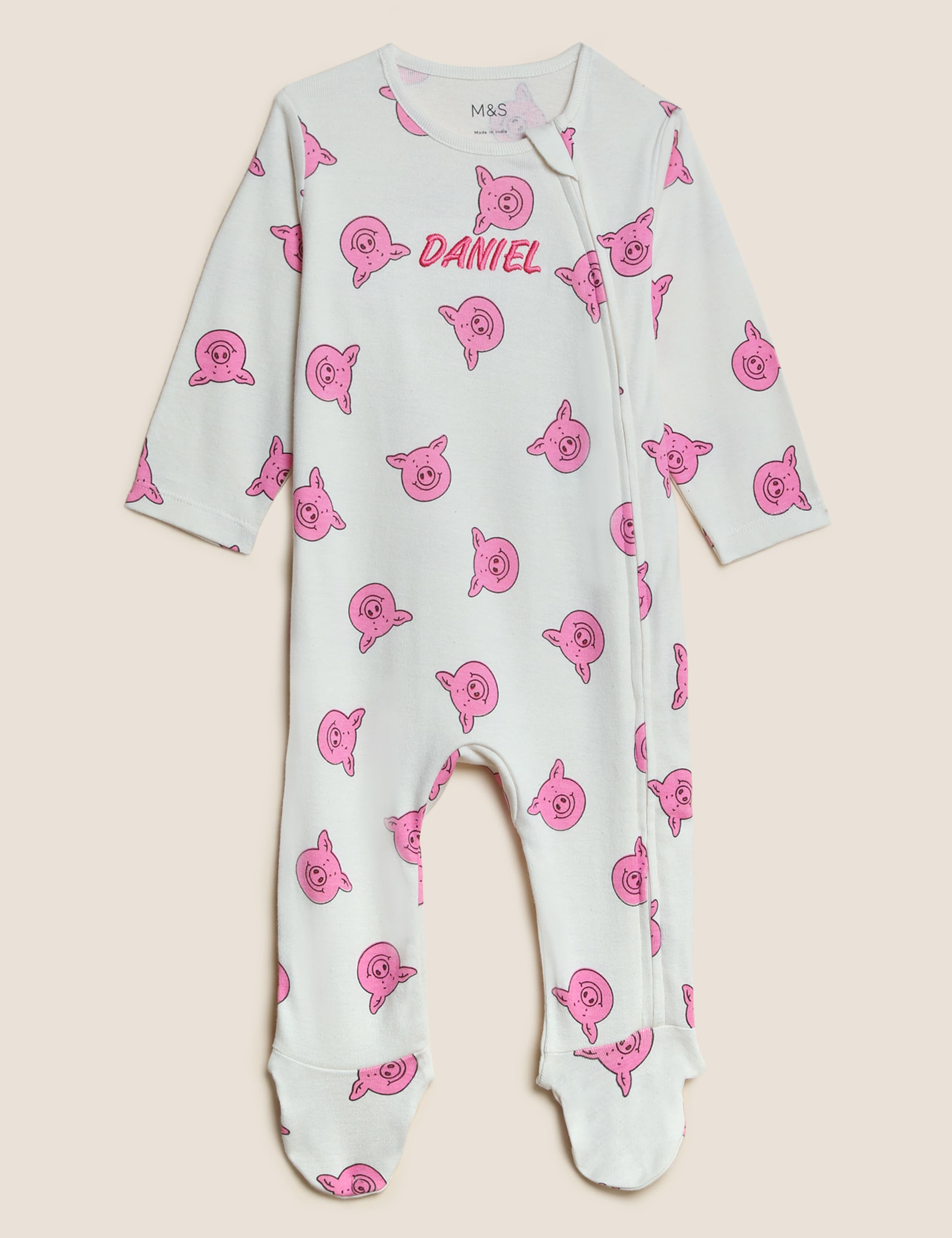 Personalised Percy Pig™ Sleepsuit (0-3 Yrs) 1 of 6