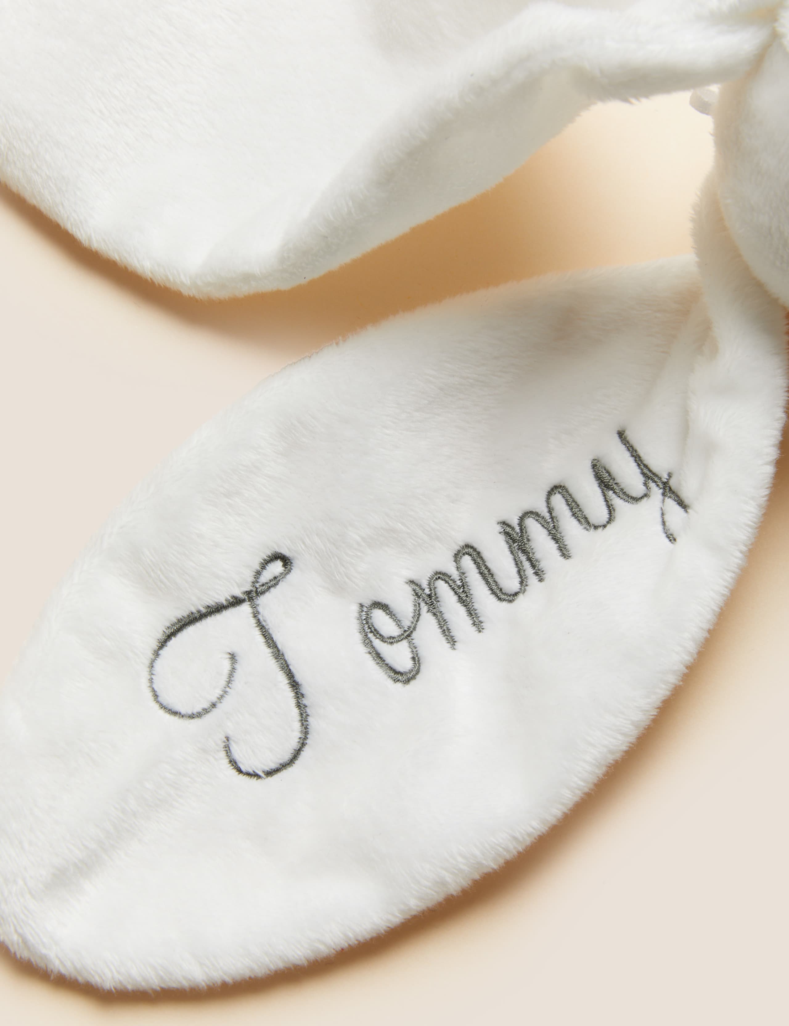 Personalised White Rabbit Soft Toy 2 of 2