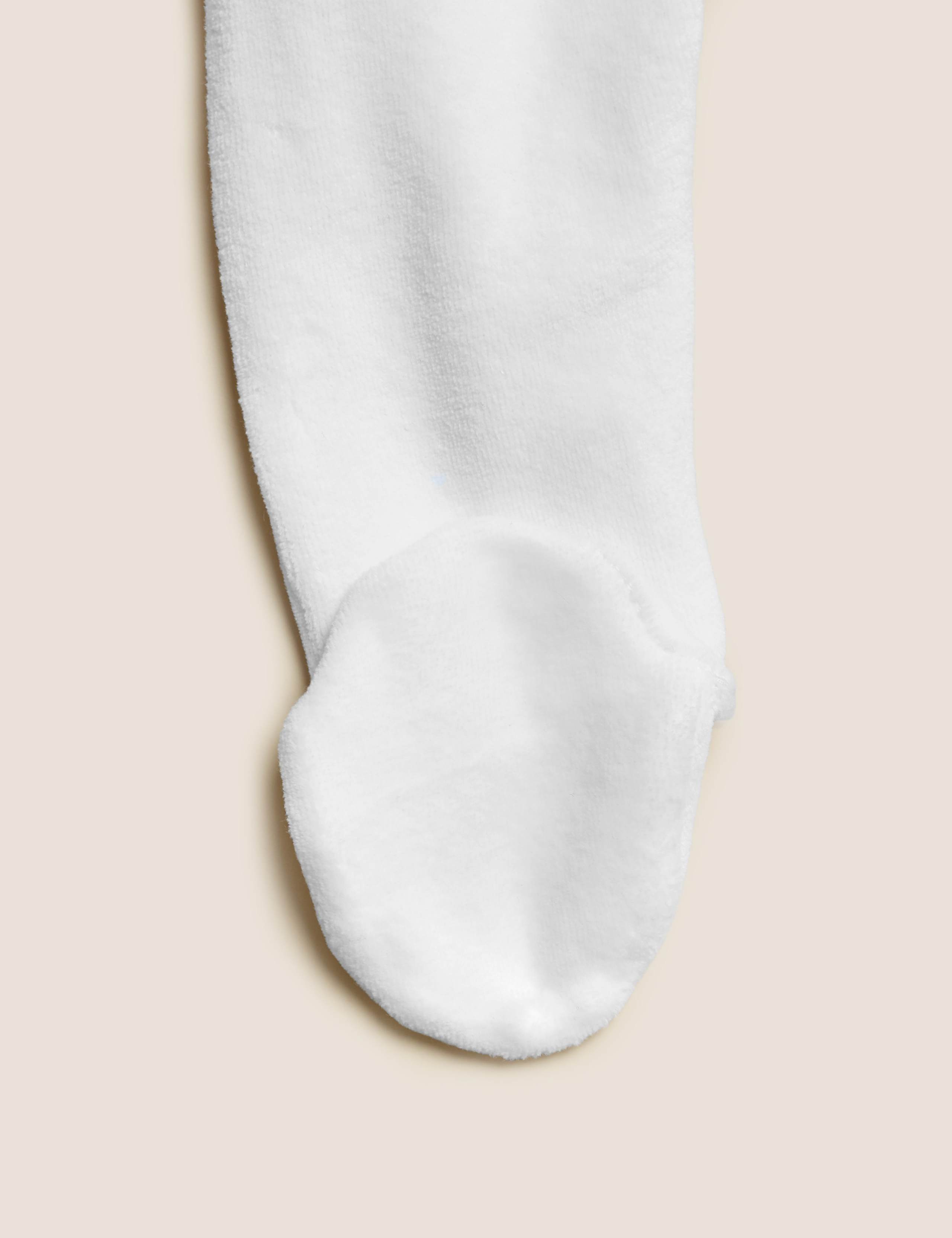 Personalised Kids' Velour Whale Sleepsuit (7lbs - 12 Mths) 5 of 7