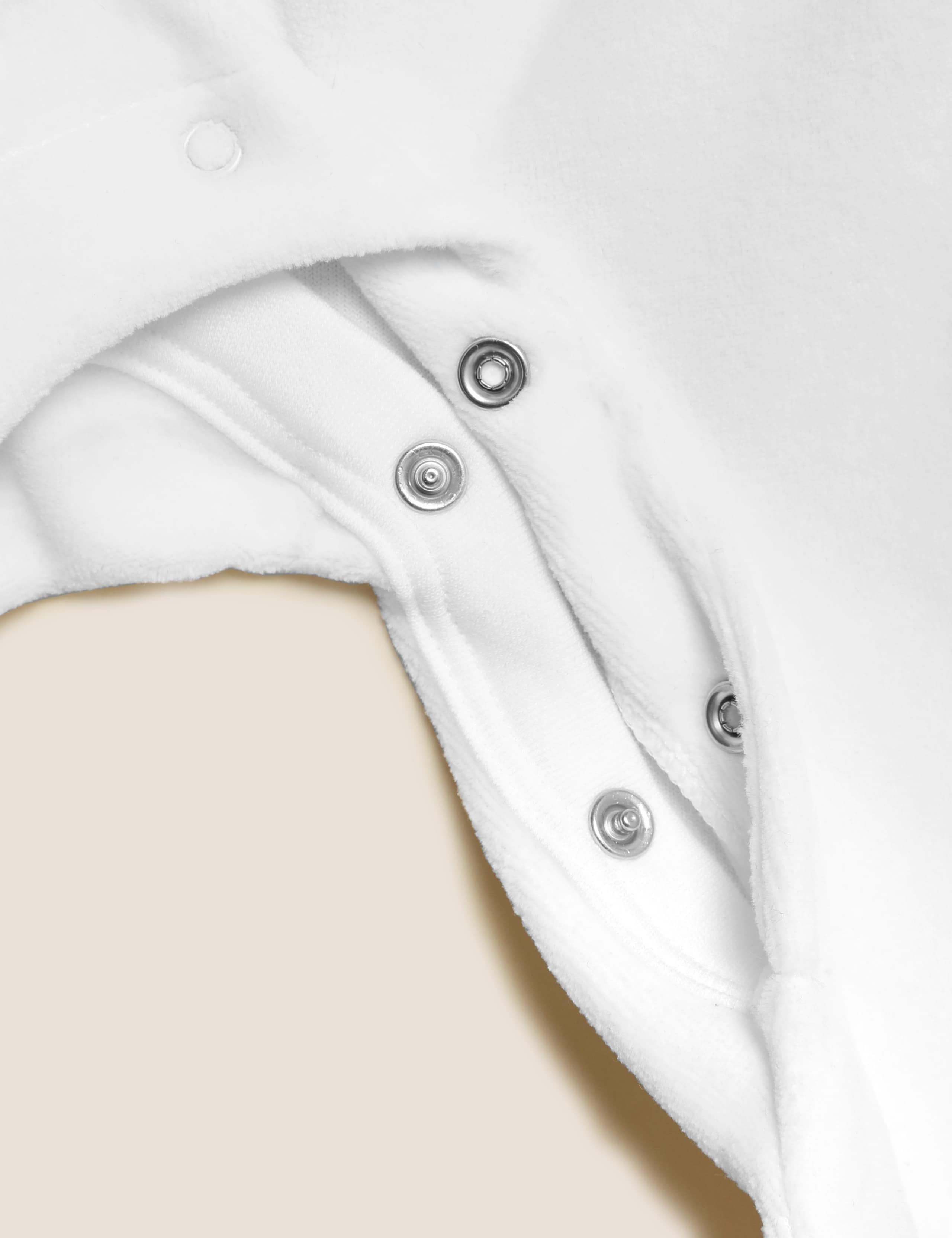 Personalised Kids' Velour Whale Sleepsuit (7lbs - 12 Mths) 7 of 7