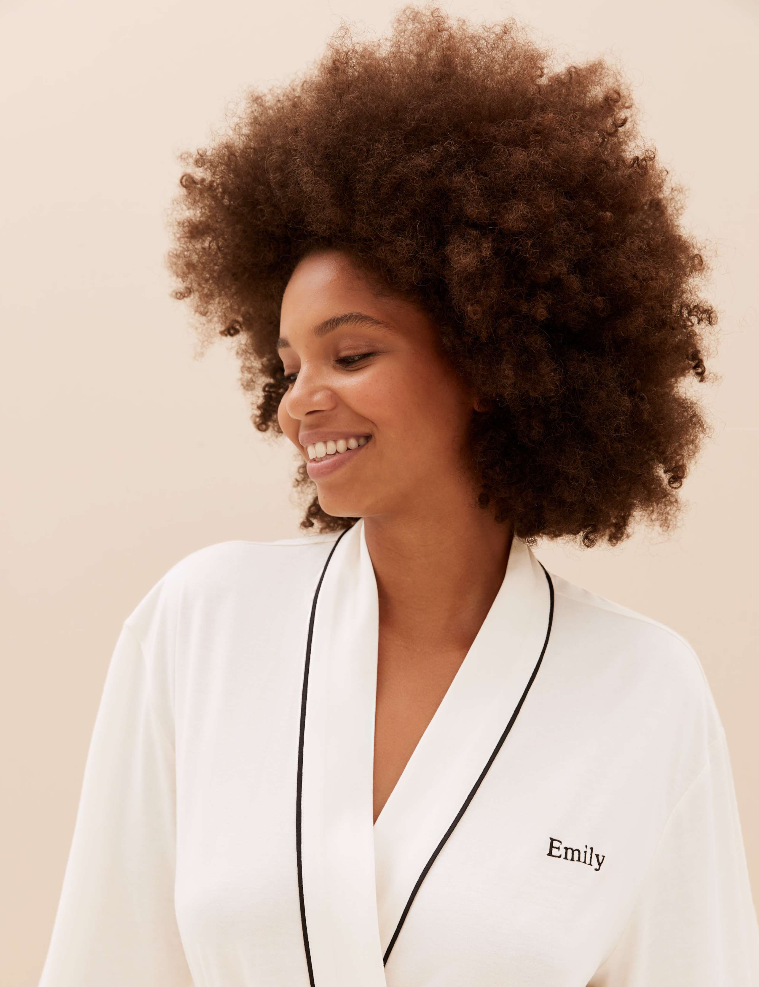 Personalised Women's Cotton Modal Short Dressing Gown 1 of 4