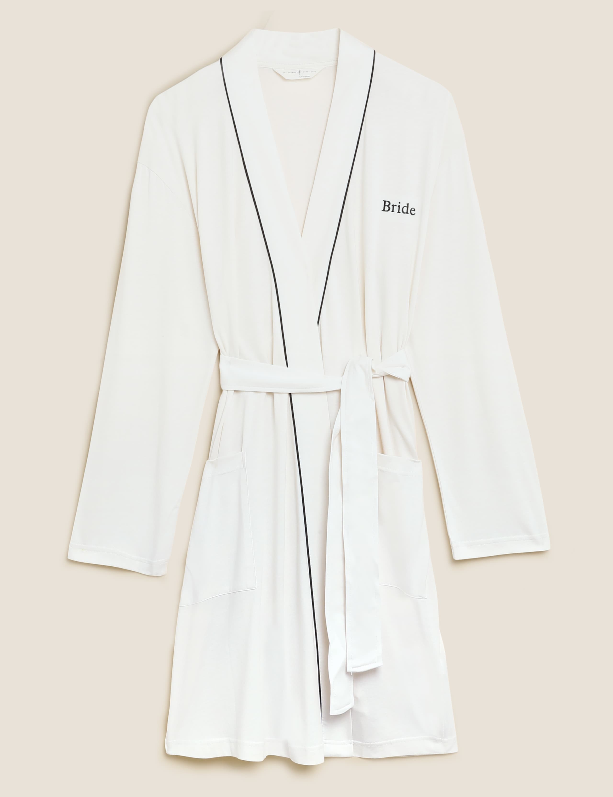 Personalised Women's Cotton Modal Short Dressing Gown 2 of 4