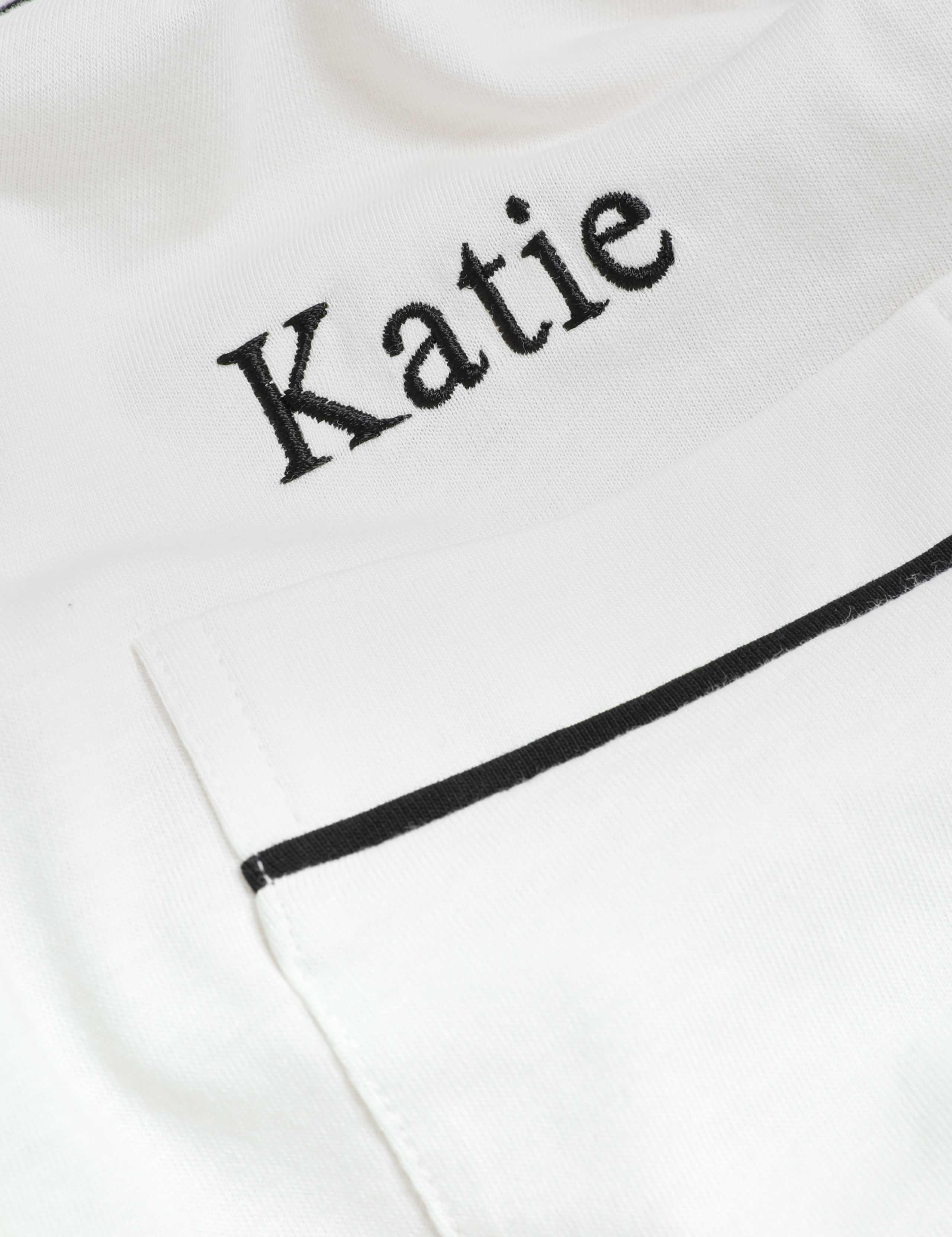 Personalised Women's Cotton Modal Shortie Set 3 of 4