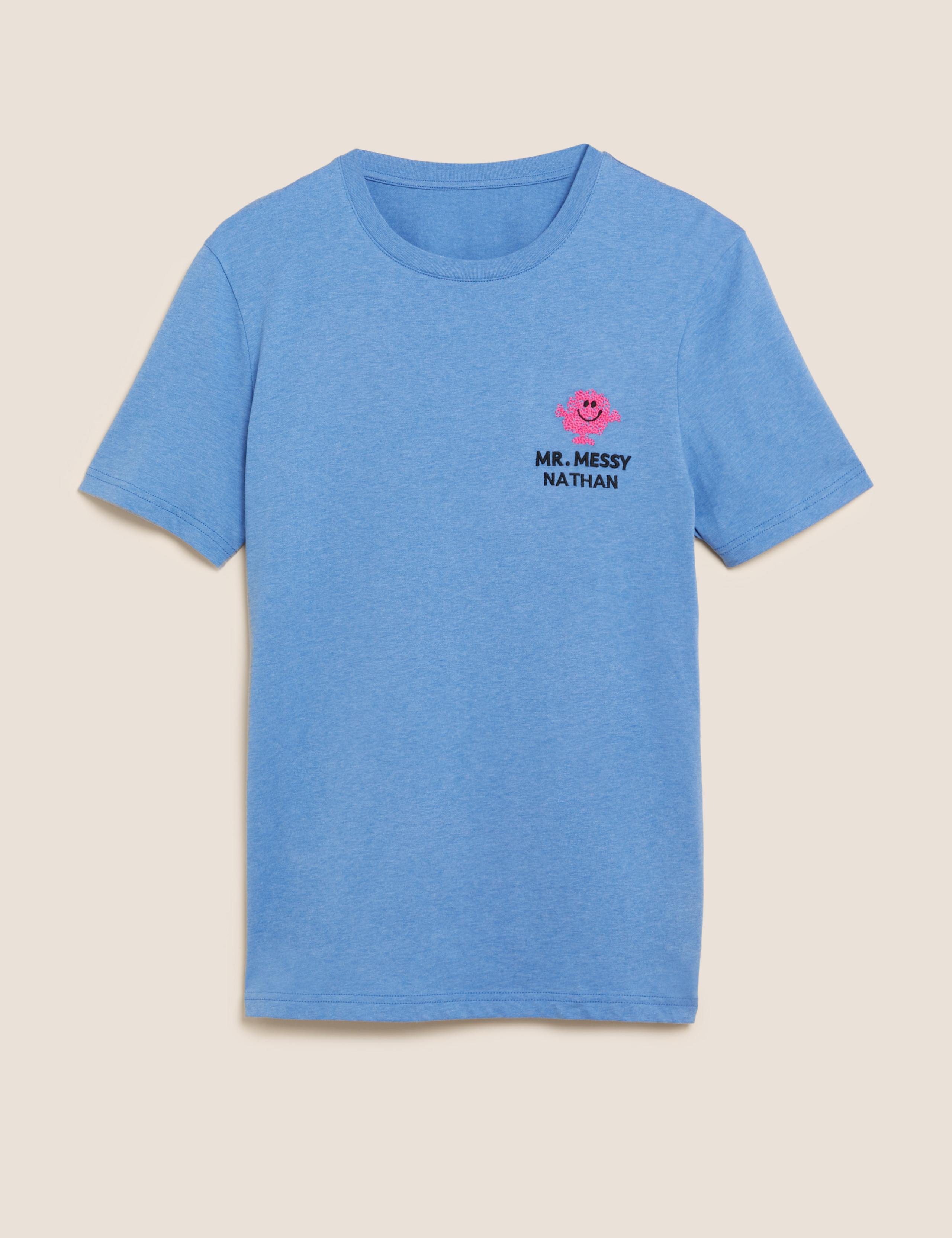 Personalised Pure Cotton Mr Messy™ T-Shirt 1 of 2