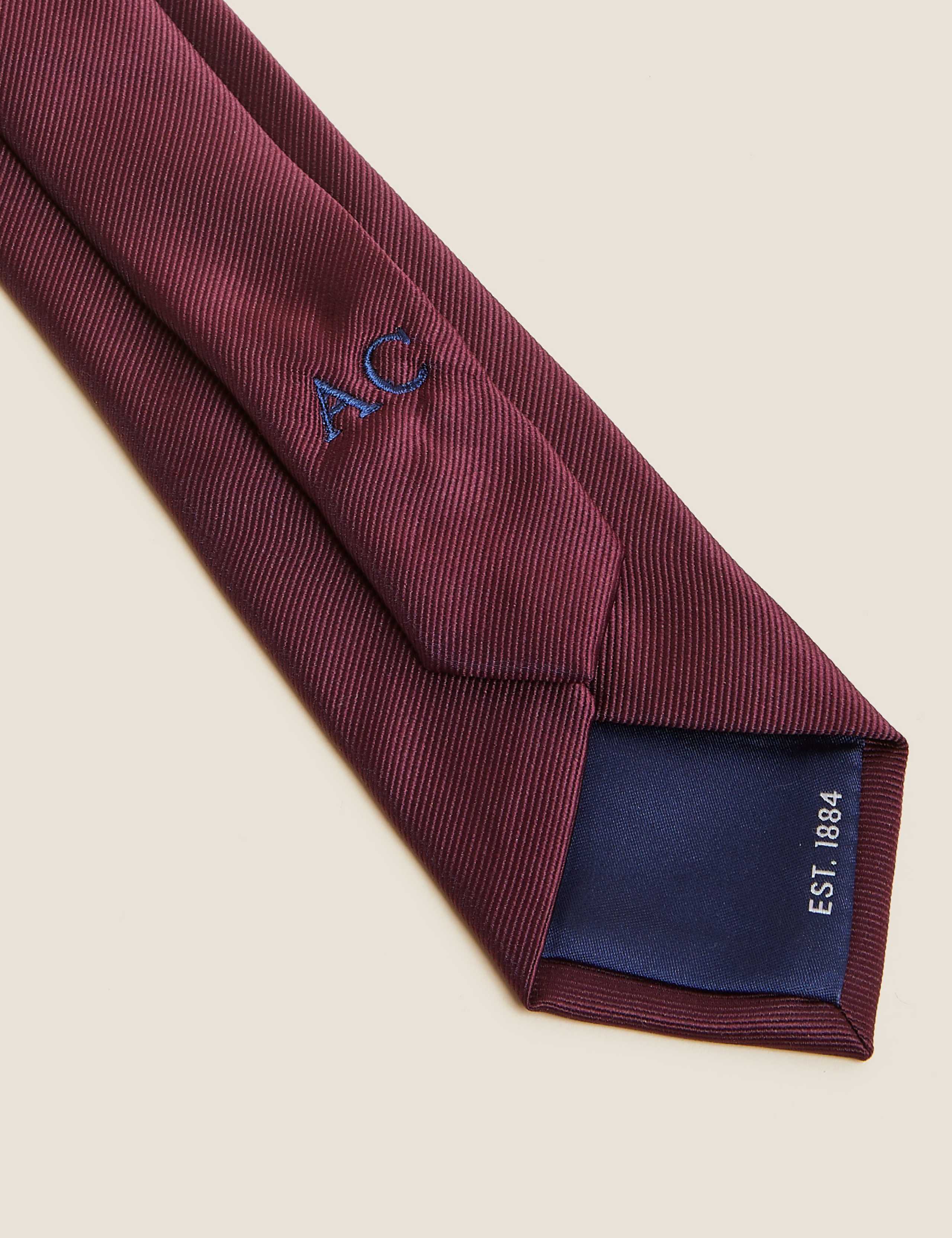 Personalised Slim Textured Tie 2 of 2