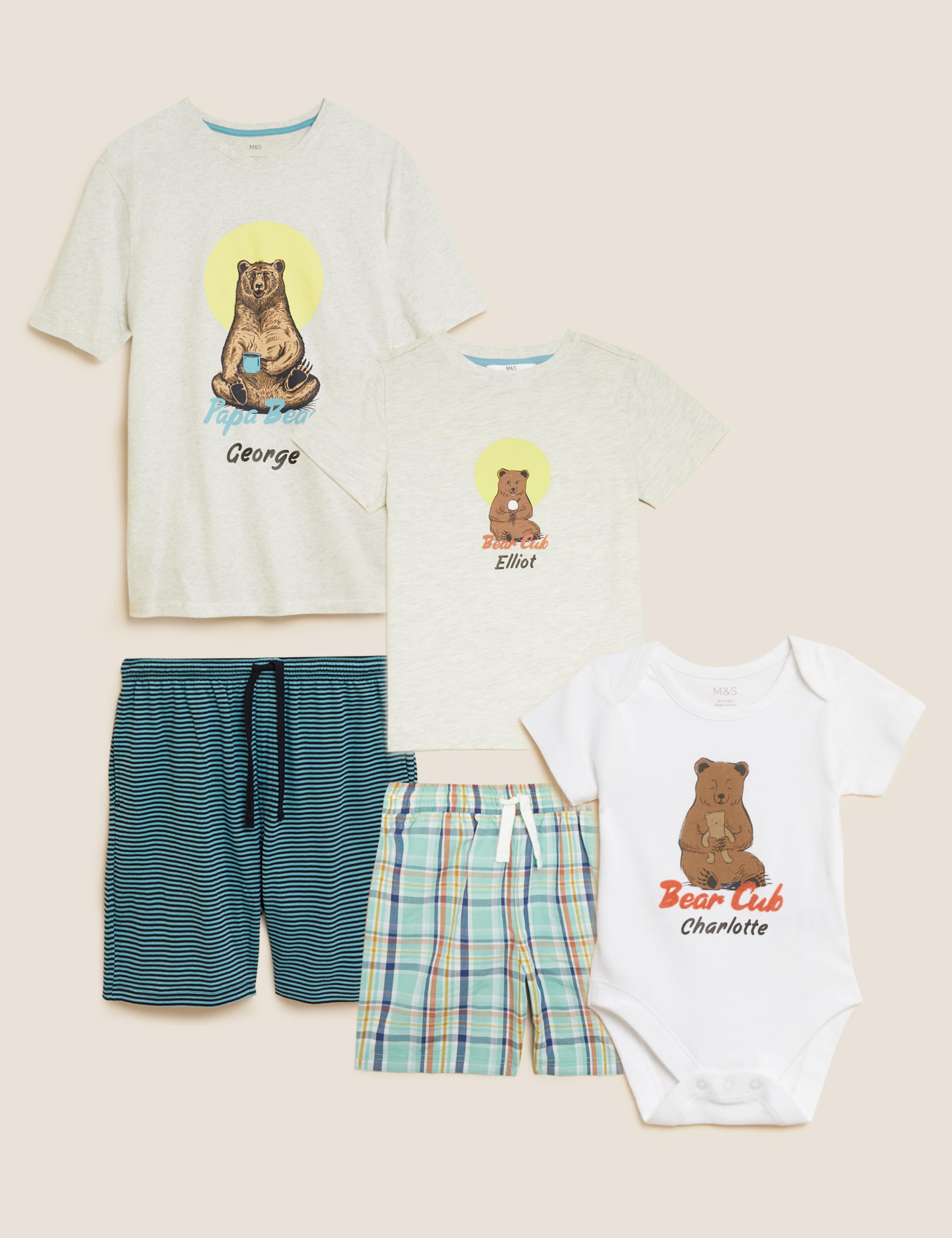 Personalised Men's Bear Pyjama Set 3 of 3