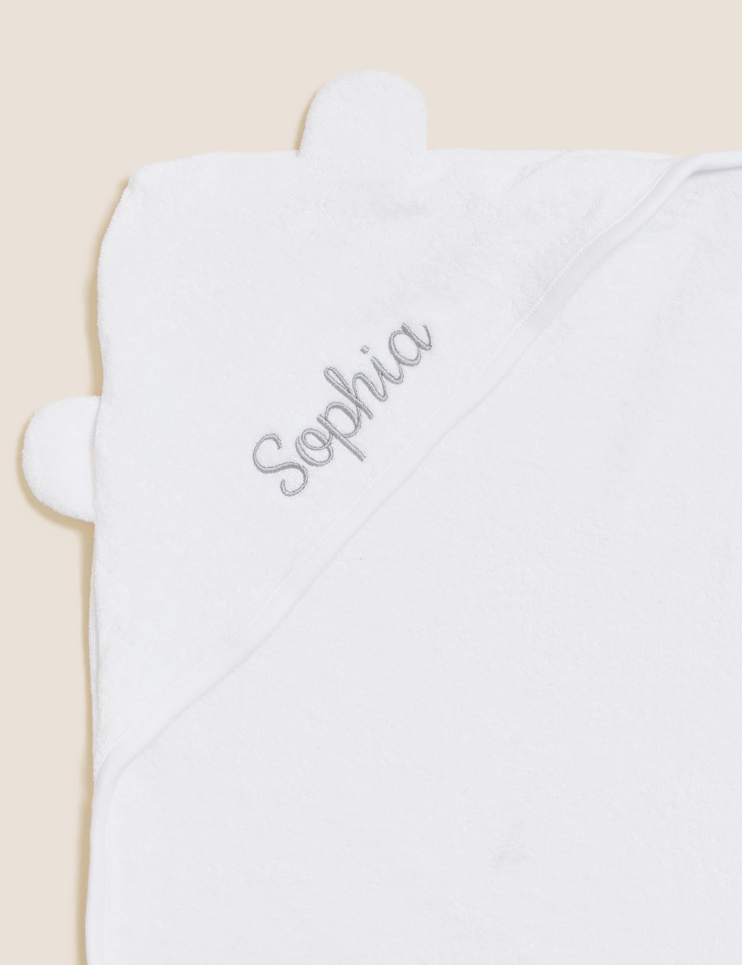 Personalised Baby Cotton Hooded Towel 2 of 2